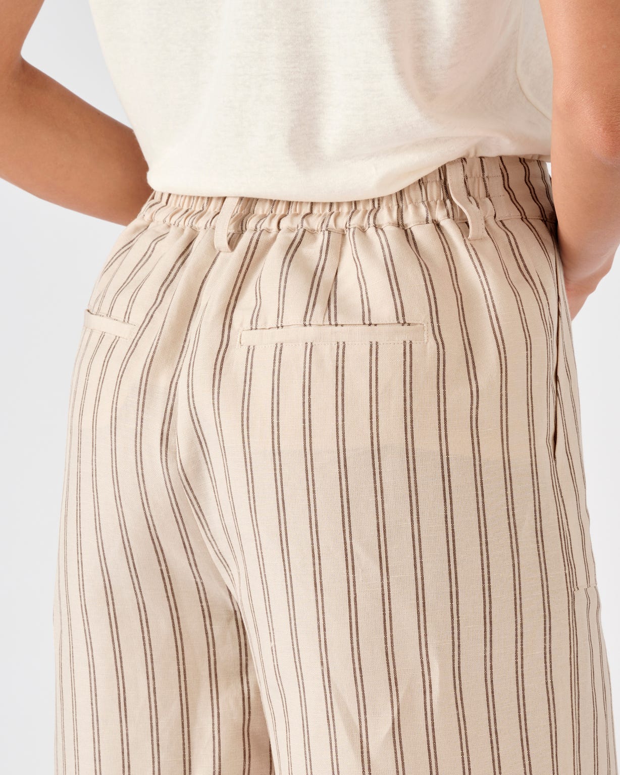 Bermuda en mélange lin et viscose