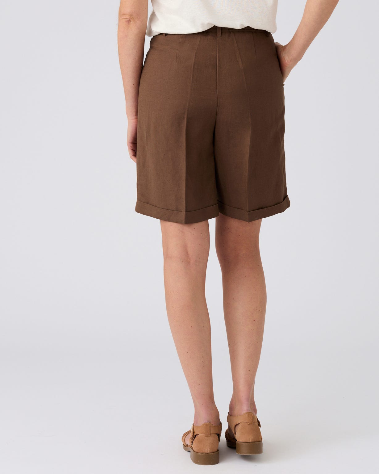 Bermuda mélange lin et viscose