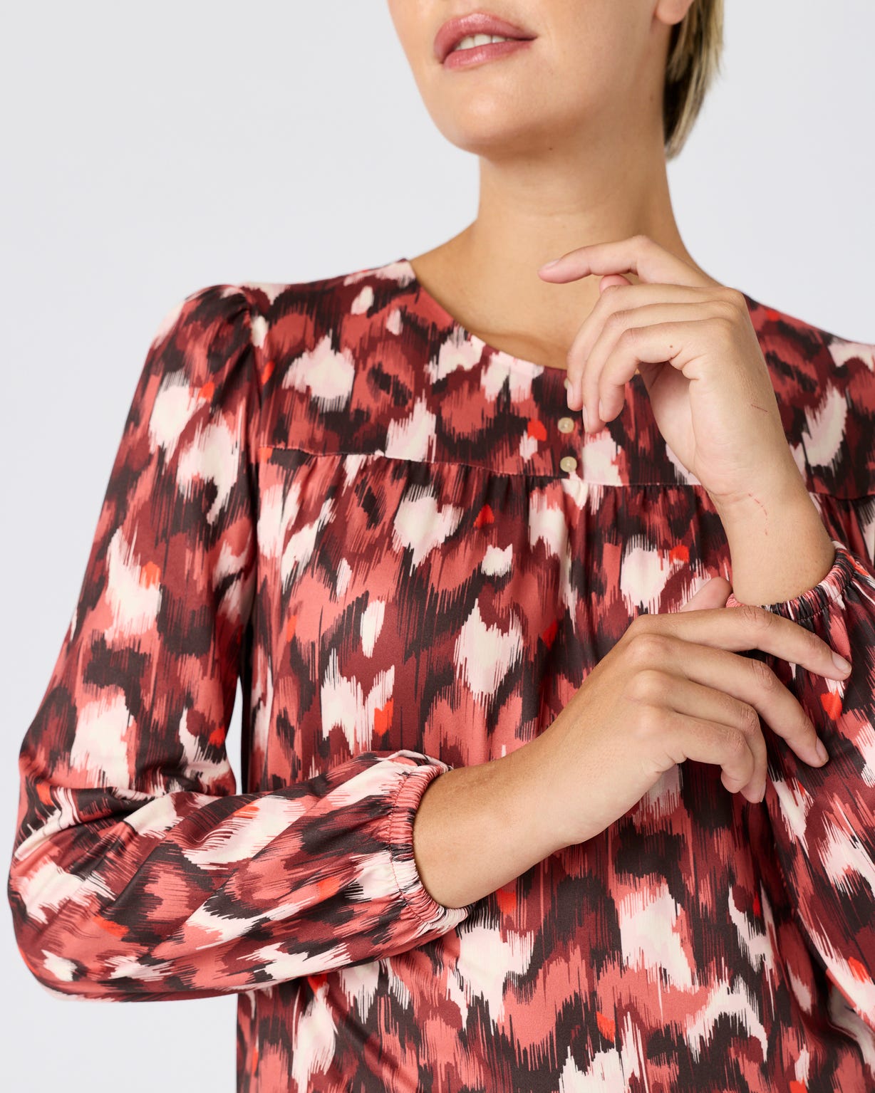 T-shirt imprimé maille chaude