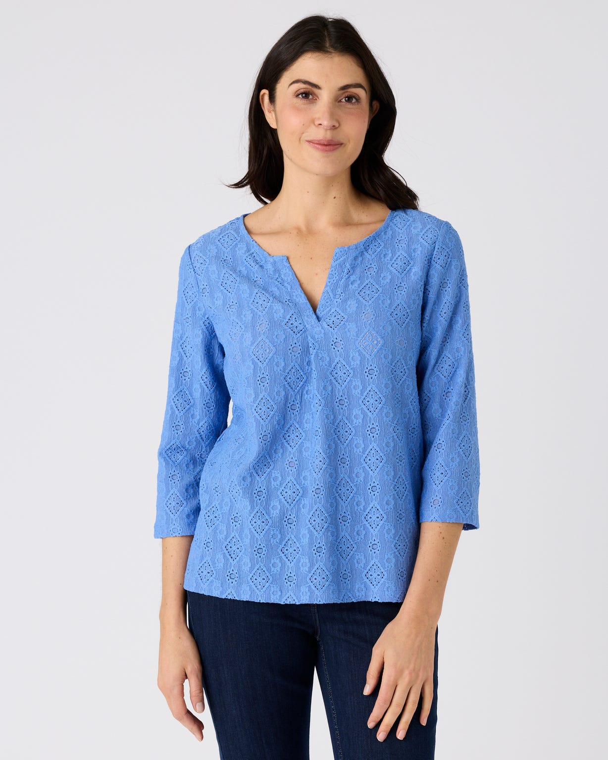 T-shirt maille jacquard texturée