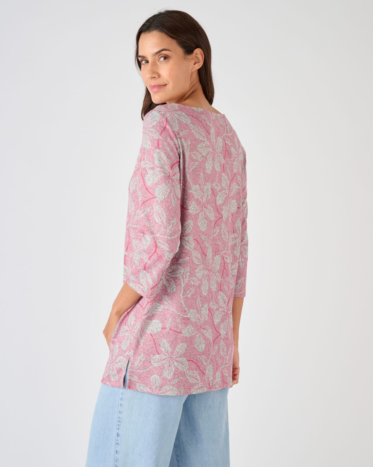 Tunique maille chaude imprimée