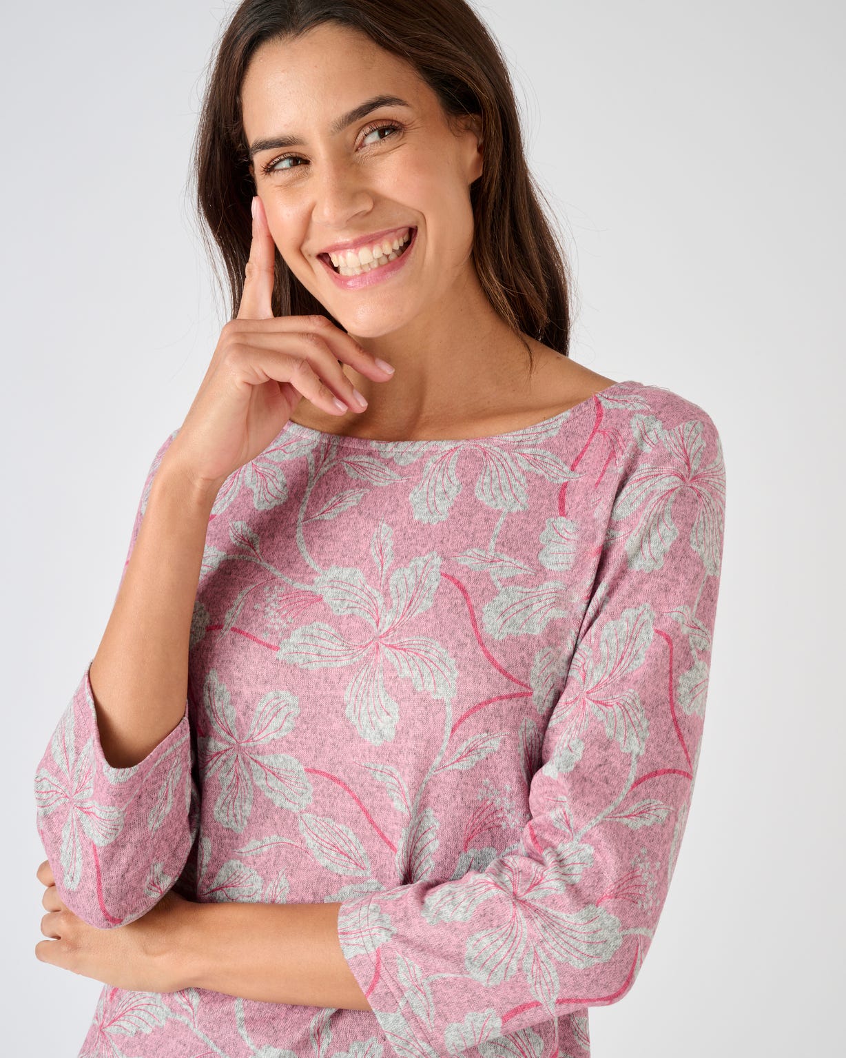 Tunique maille chaude imprimée