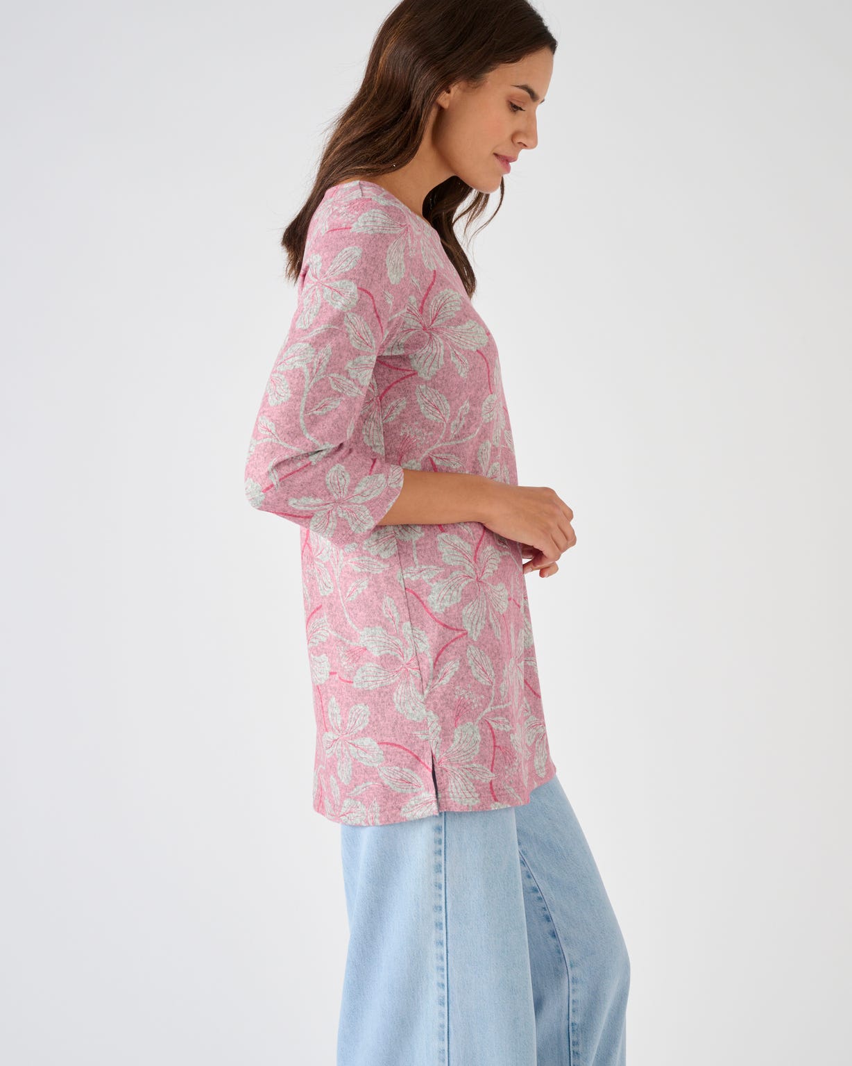 Tunique maille chaude imprimée