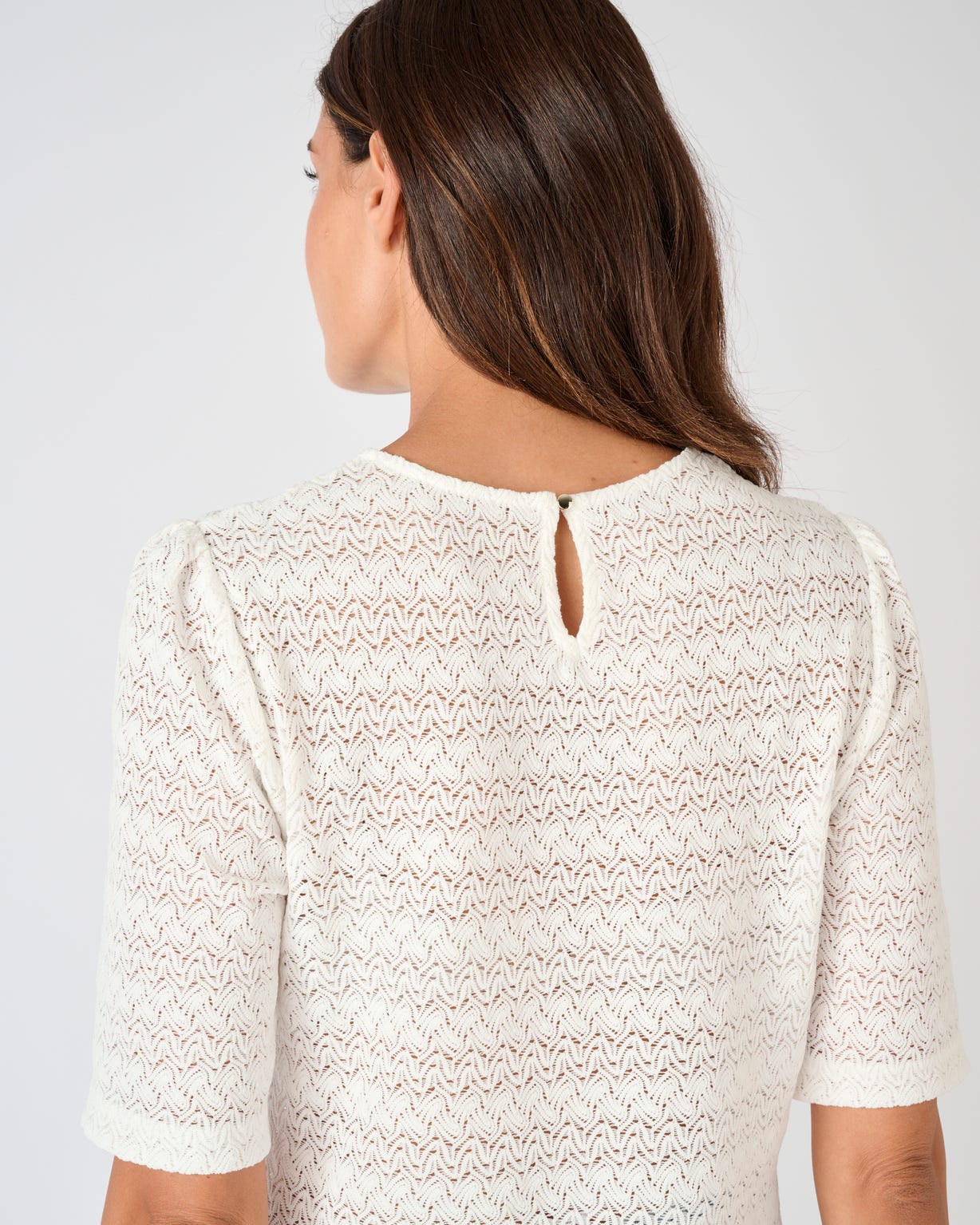 T-shirt maille jacquard reliéfée