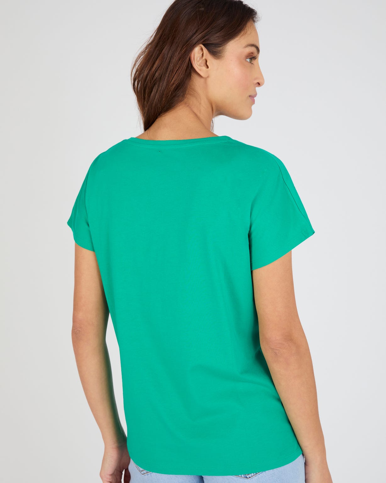 T-shirt broderies ajourées en pur coton