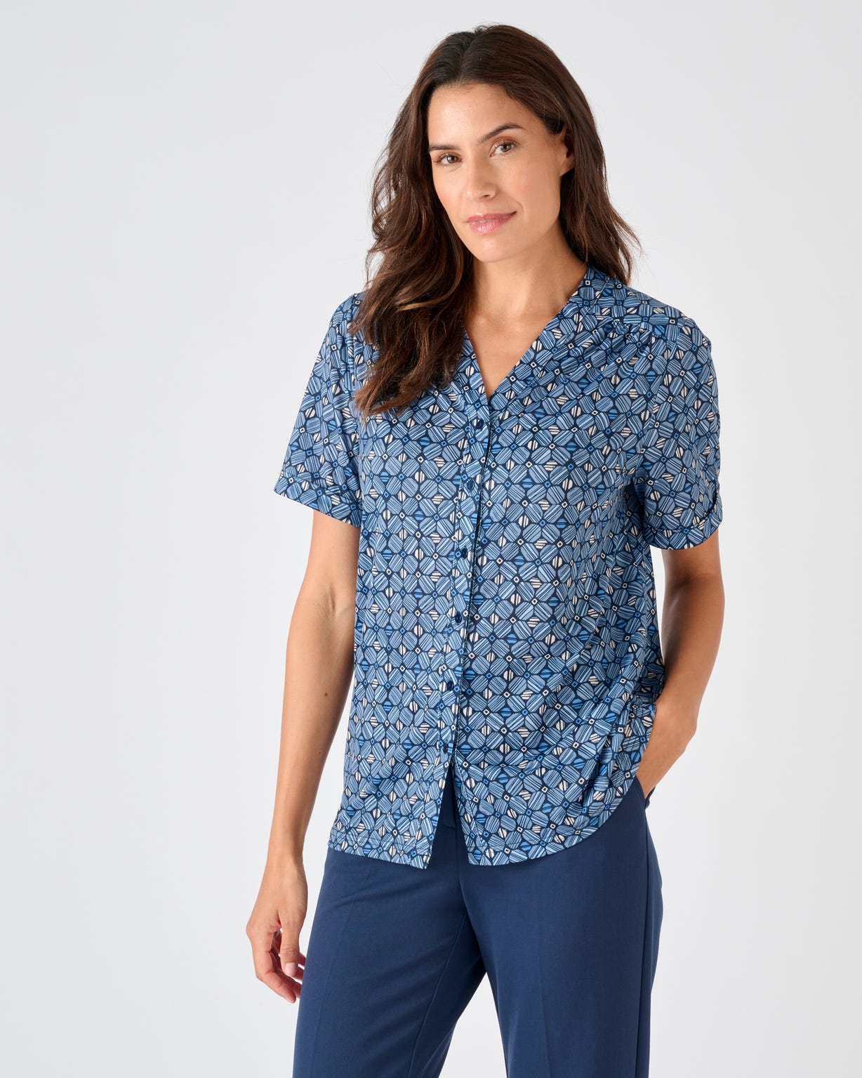 Chemisier maille crêpe