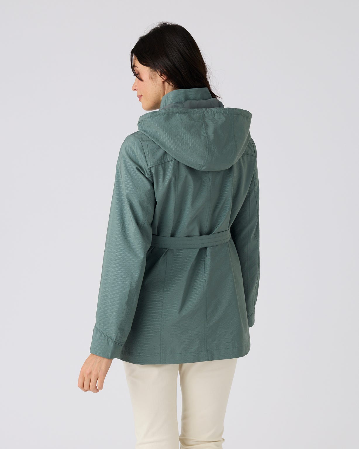 Parka légère tissu texturé satiné