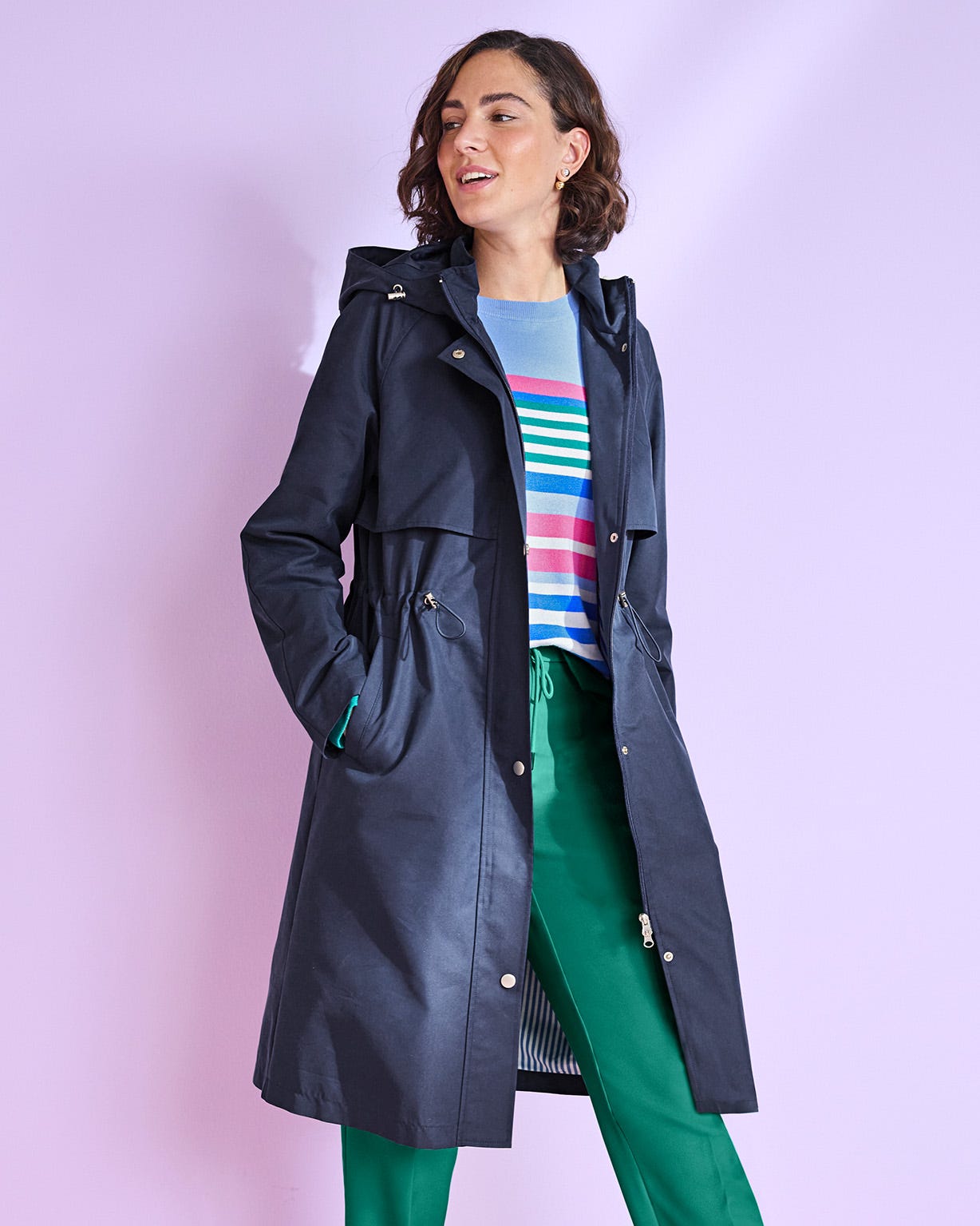 Parka longue esprit trench
