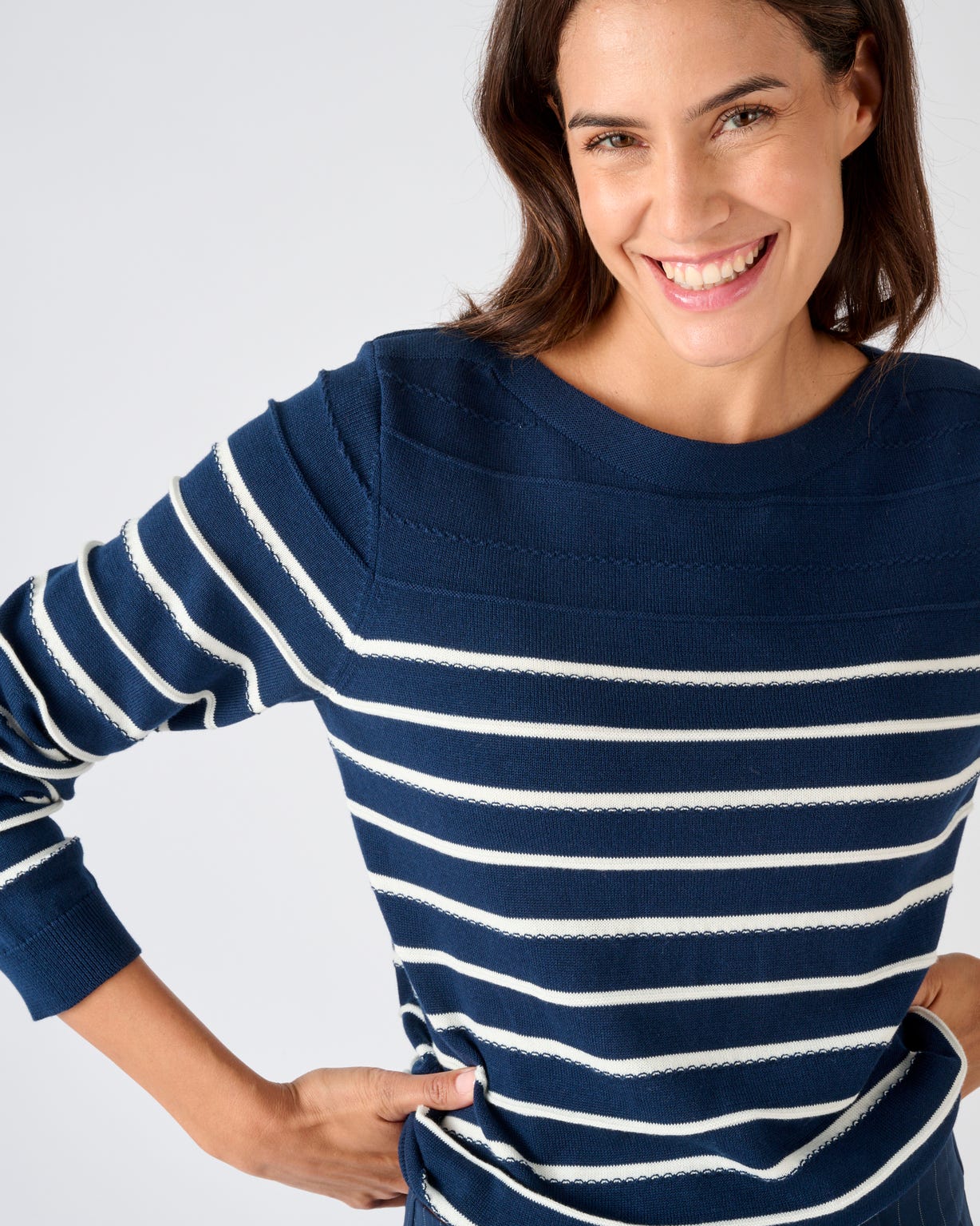 Pull rayures fantaisie