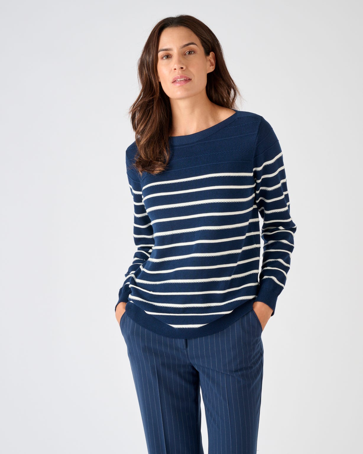 Pull rayures fantaisie