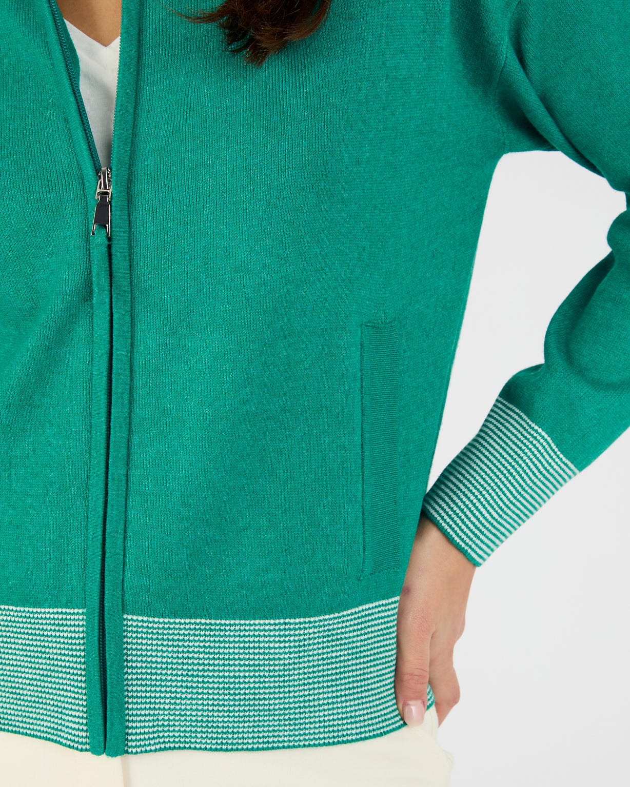 Gilet zippé col polo