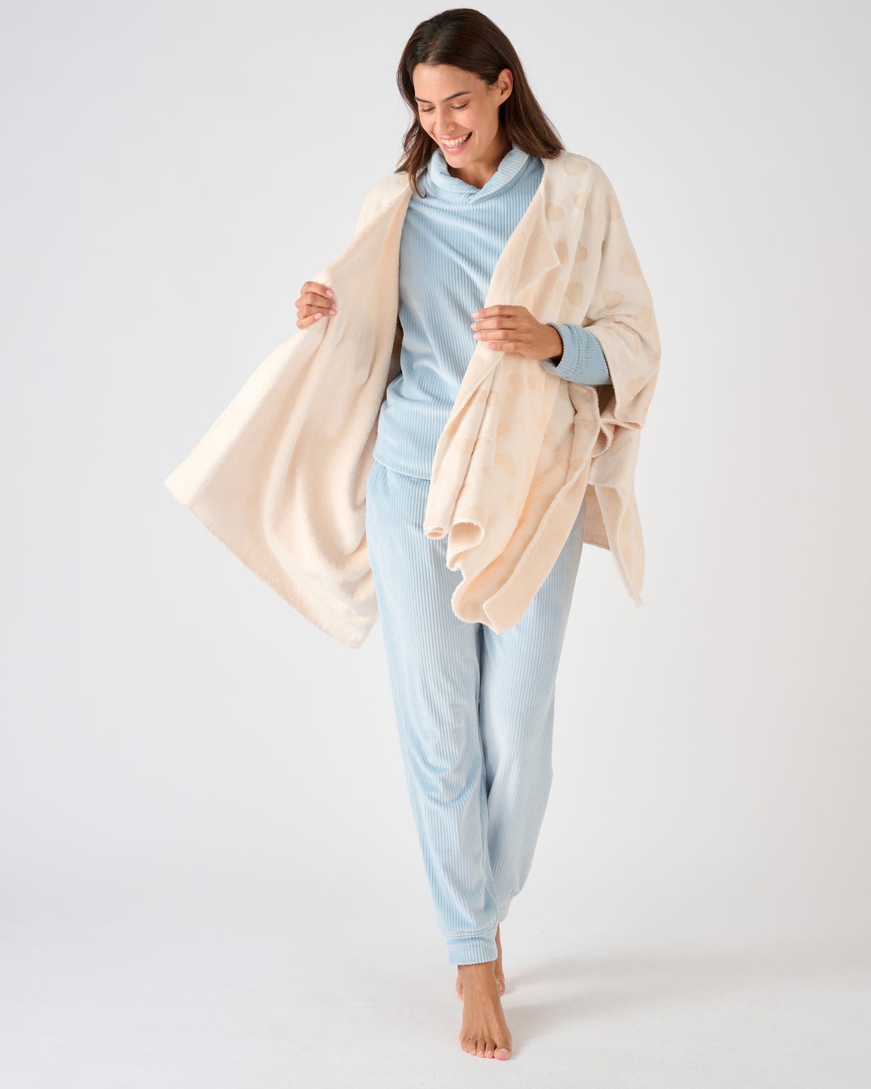 Poncho Thermolactyl en maille polaire