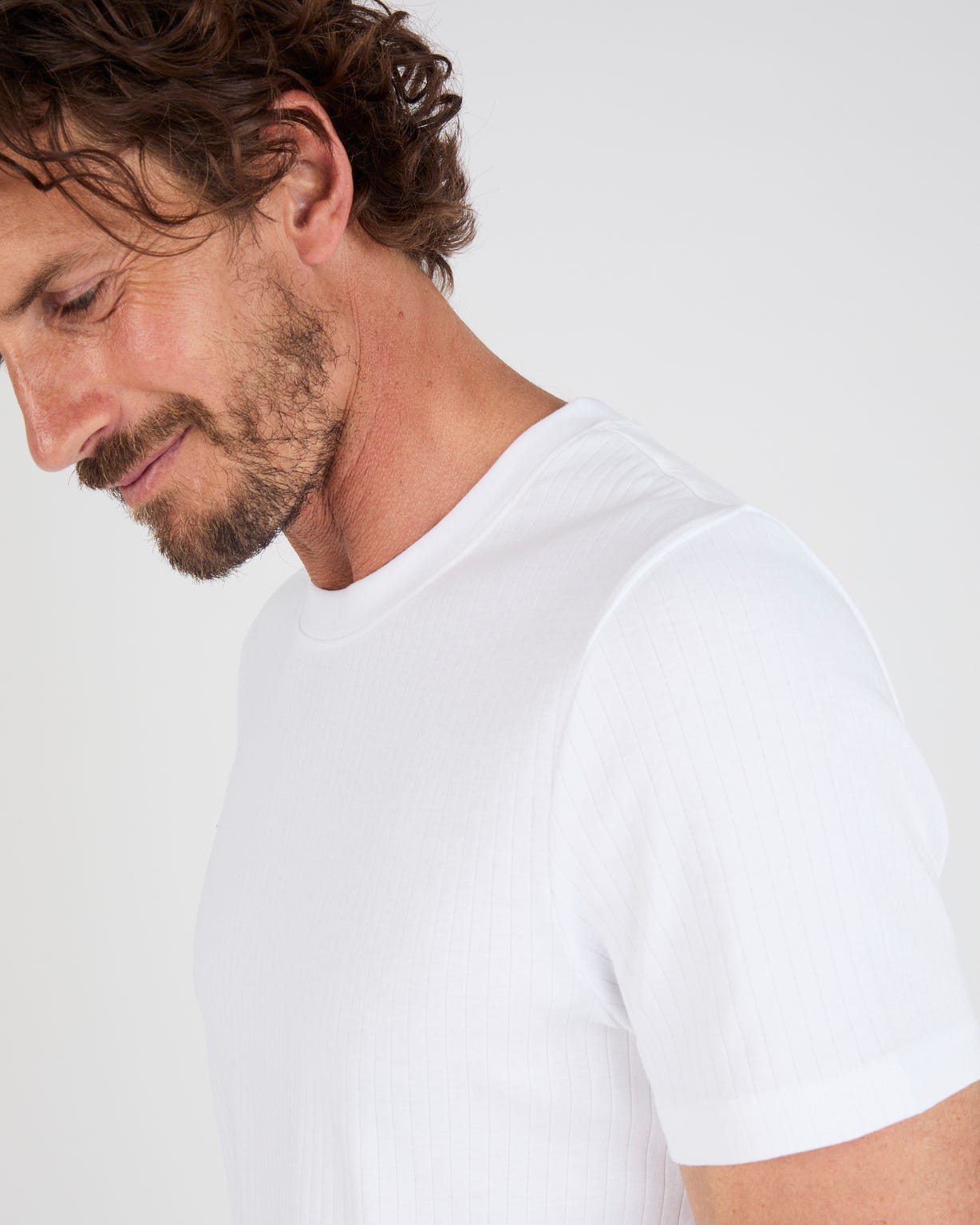 T-shirt Essential en maille côtelée