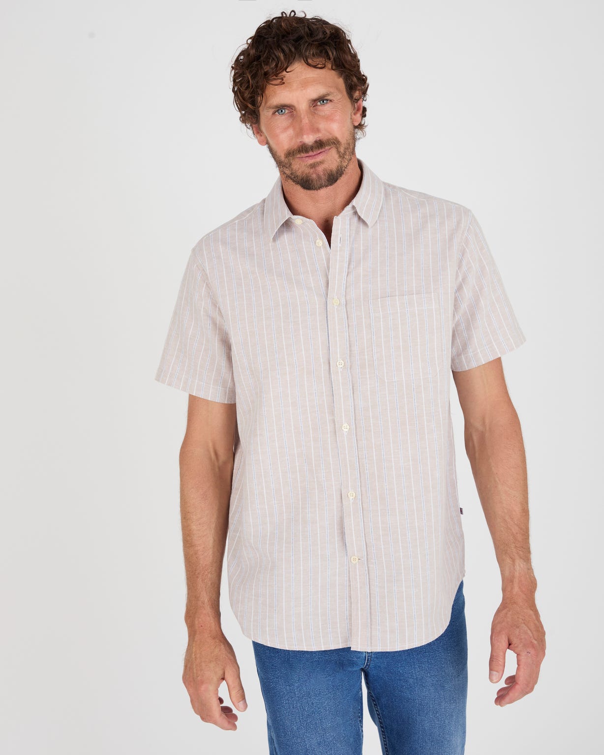 Chemisette mélange lin et coton