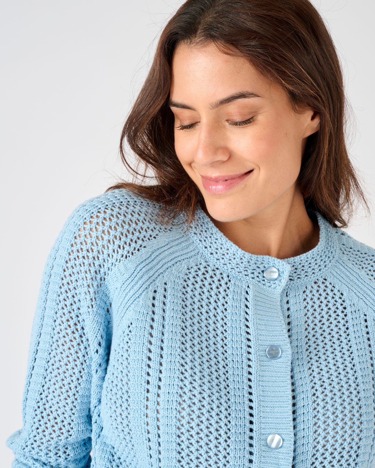 Cardigan maille ajourée