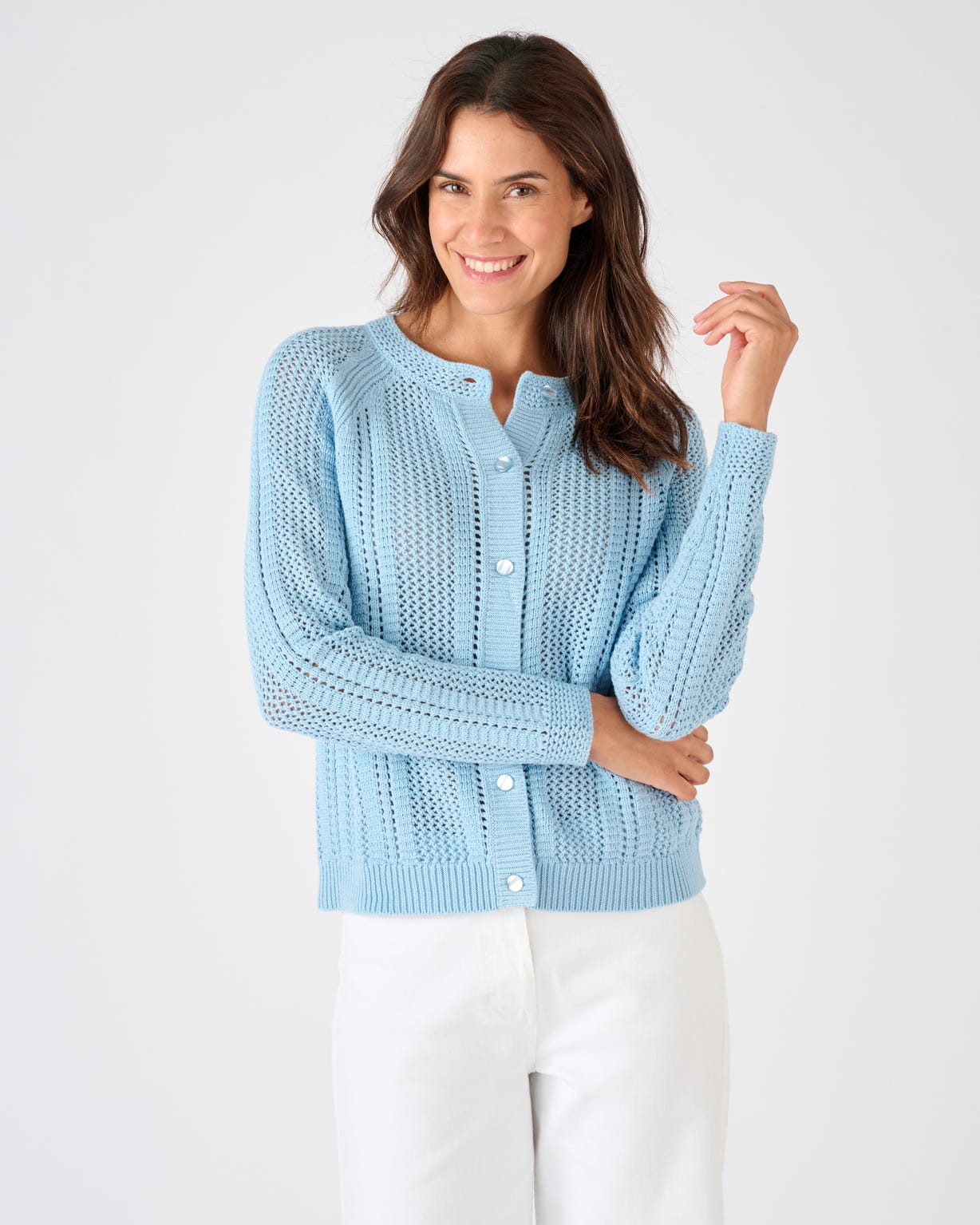 Cardigan maille ajourée