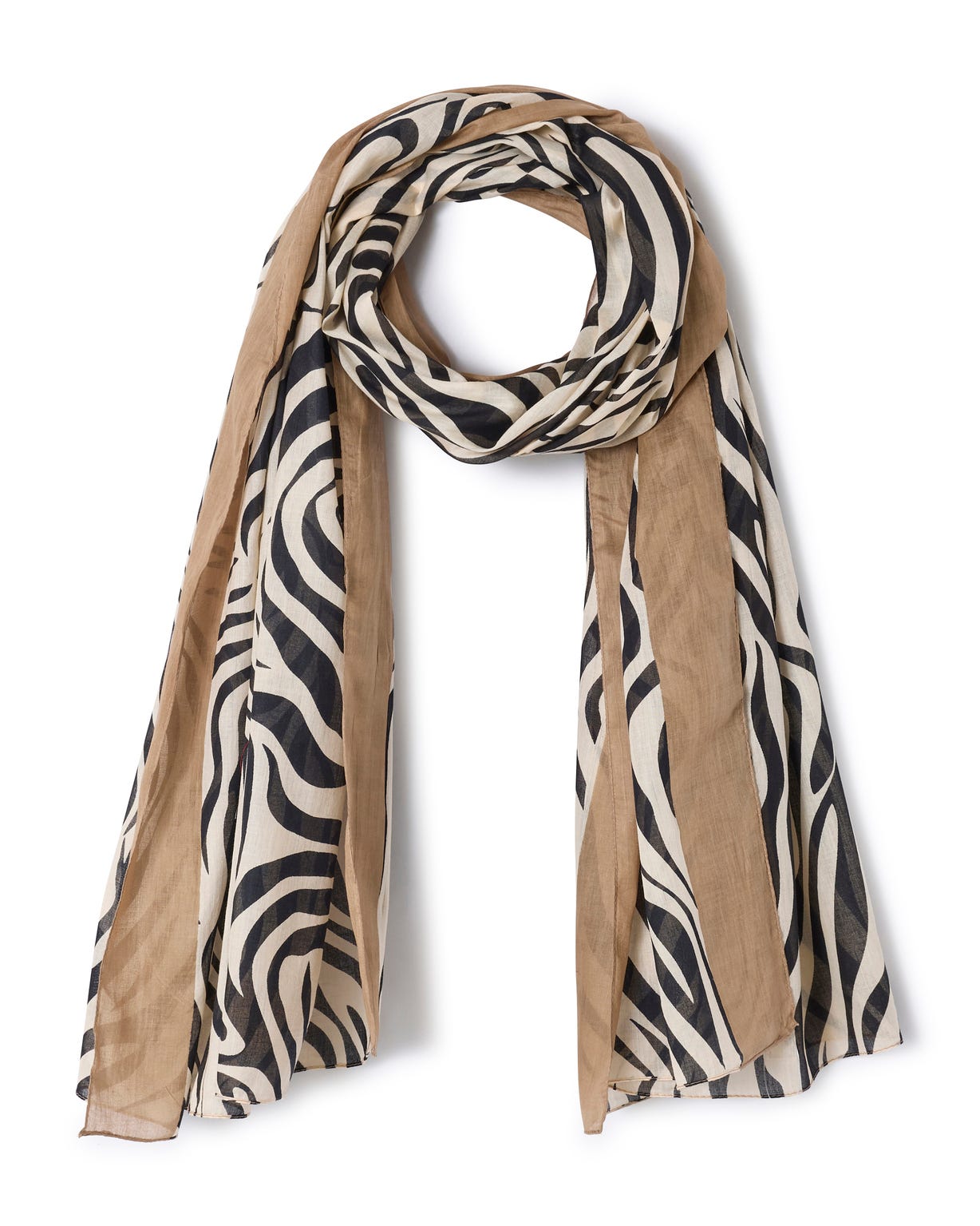 Foulard imprimé animalier pur coton