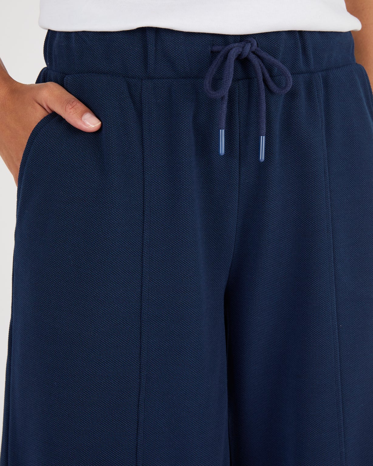 Bermuda large en maille piqué