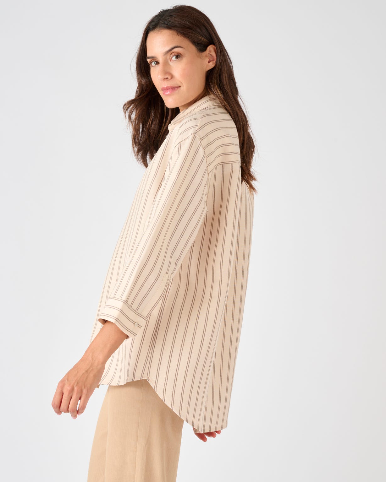 Chemisier mélange lin et viscose