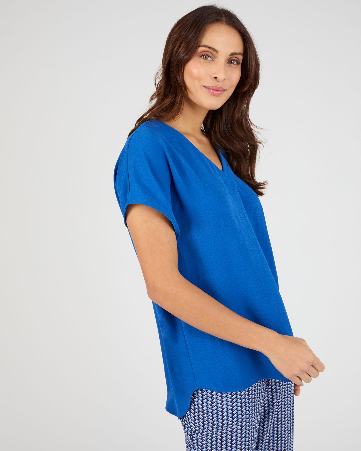 Blouse satinée effet reliefé