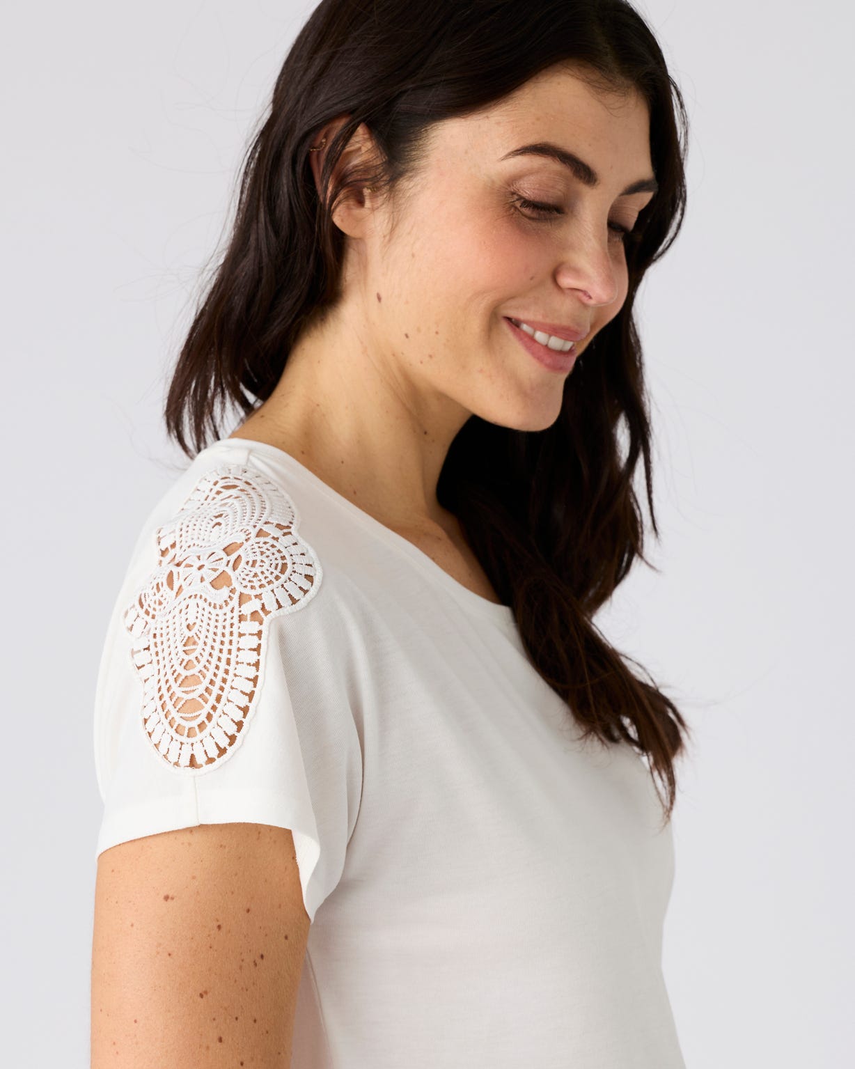 T-shirt Climatyl détail dentelle