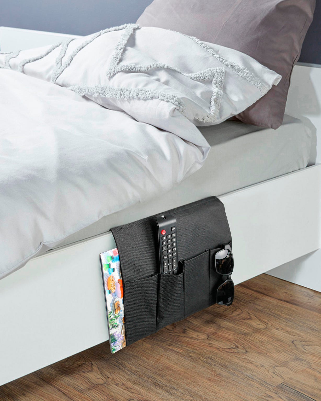 Organiseur d'accoudoir ou de lit