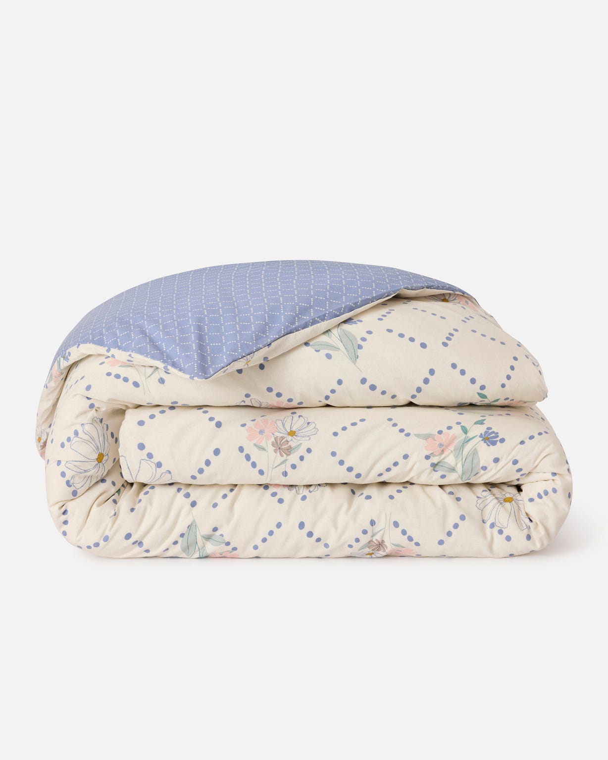 Housse de couette réversible Songes pur coton