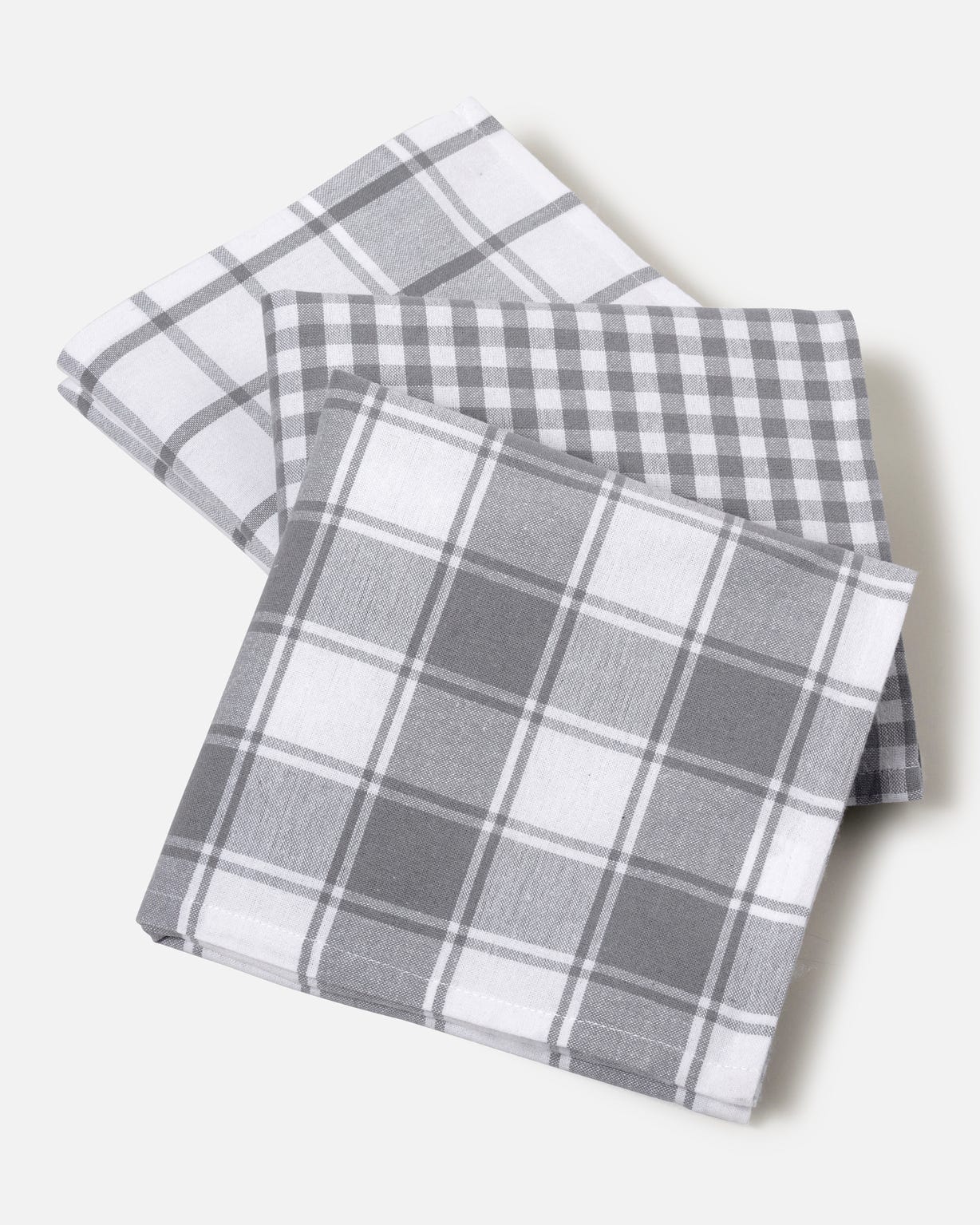 Lot de 3 torchons à carreaux