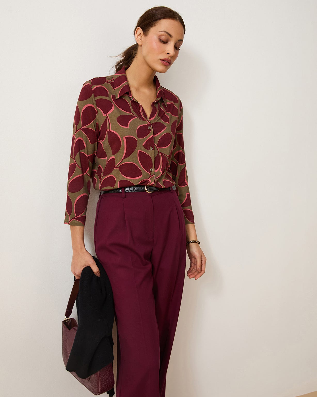 Chemisier maille stretch