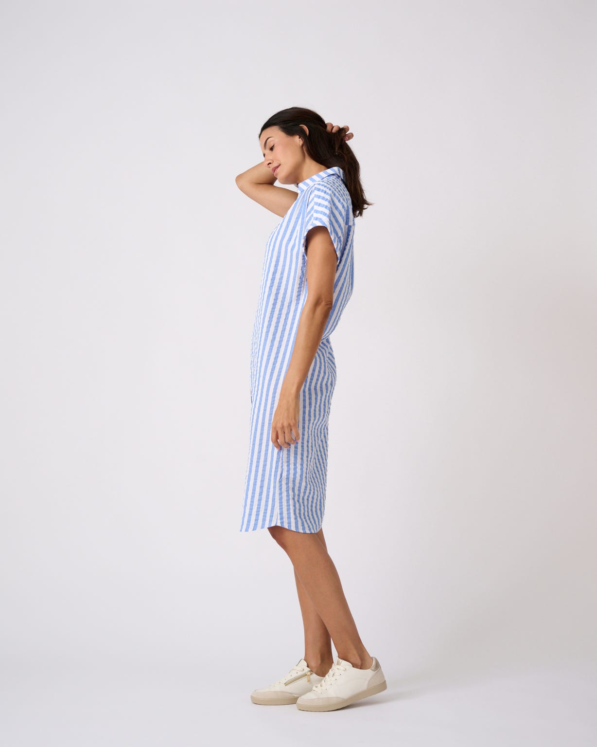 Robe-chemise tissu gaufré Climatyl