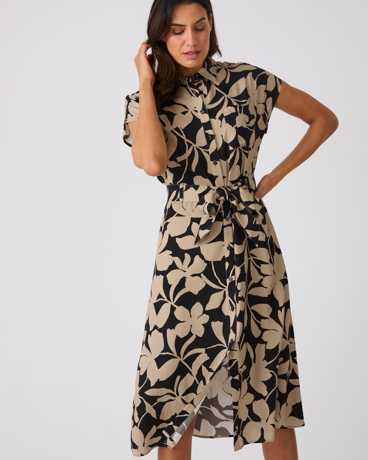 Robe-chemise pure viscose