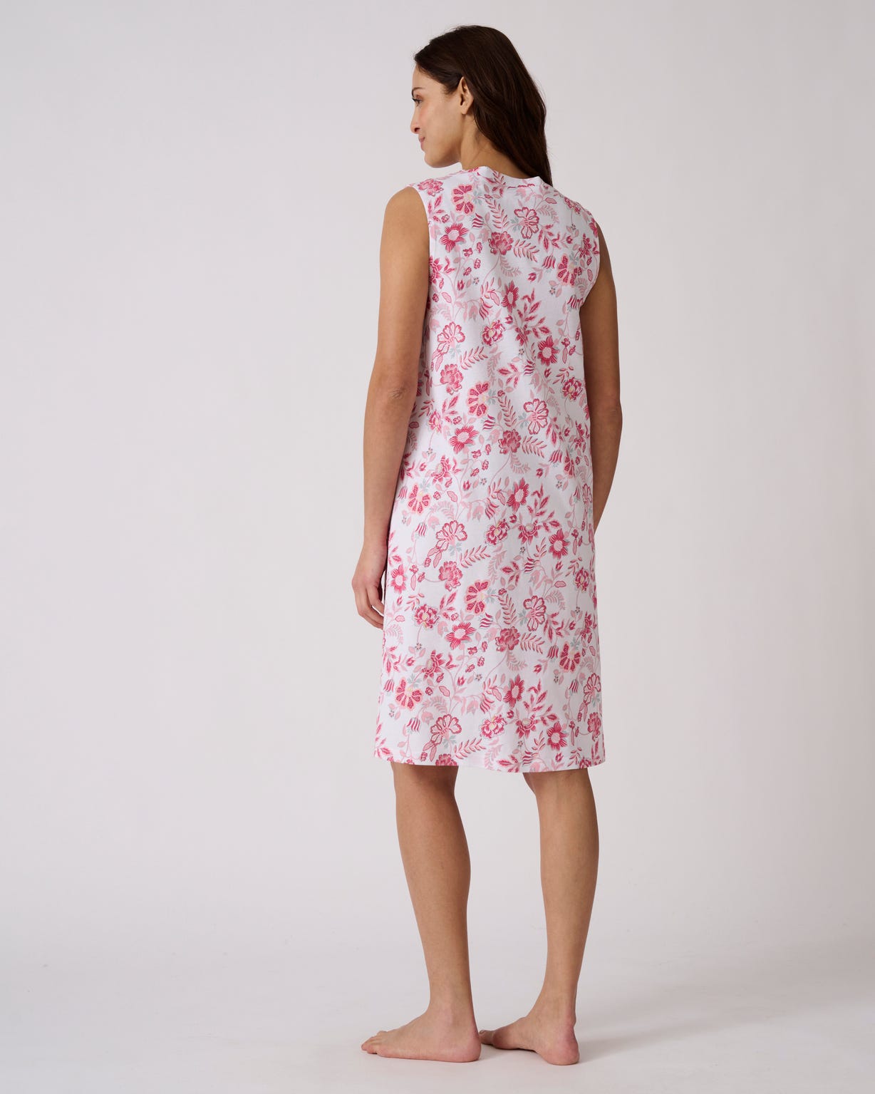 Chemise de nuit en pur coton peigné