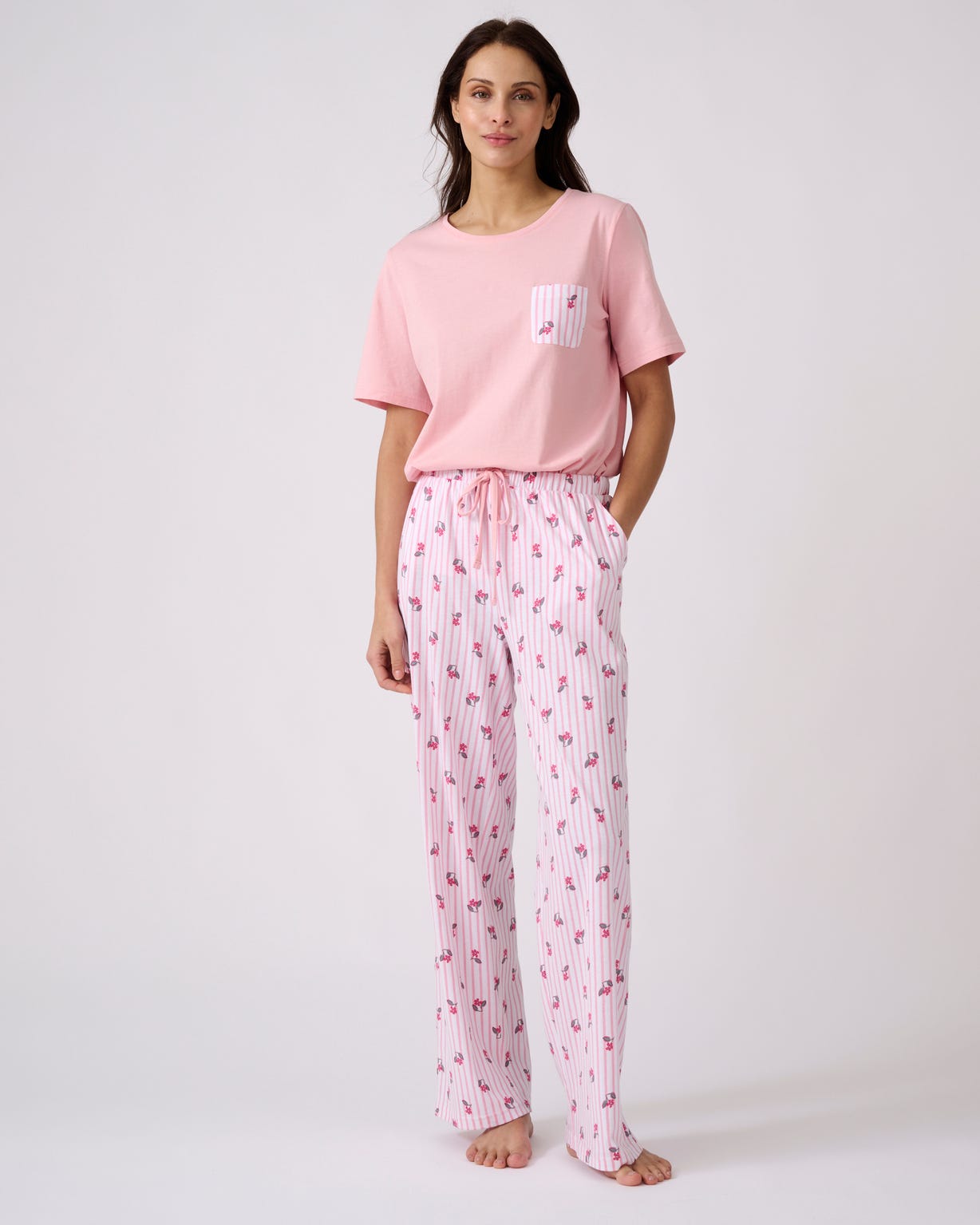 Pyjama en pur coton peigné
