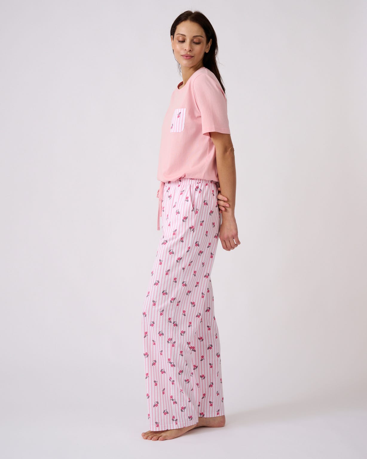 Pyjama en pur coton peigné