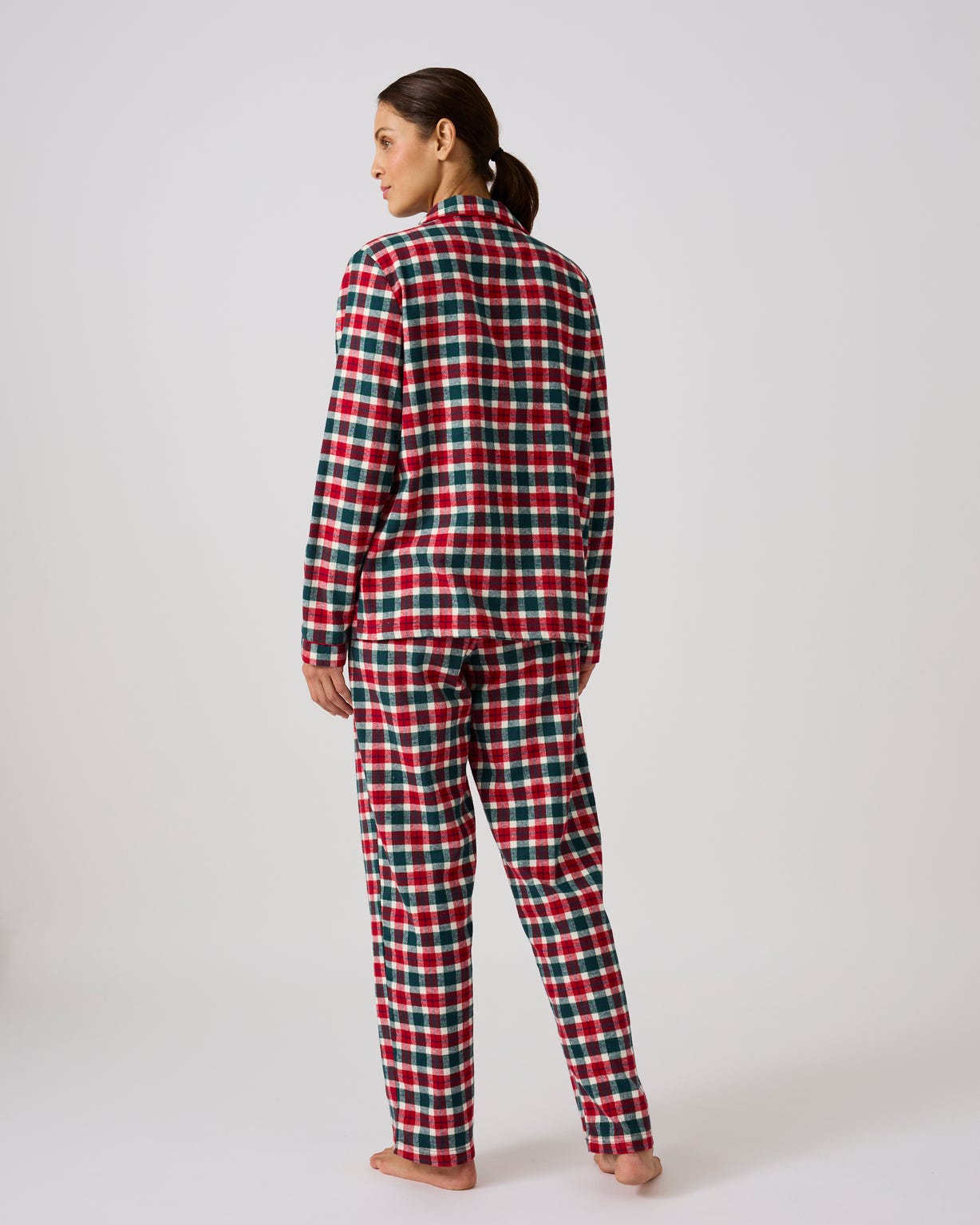 Pyjama en flanelle pur coton, femme