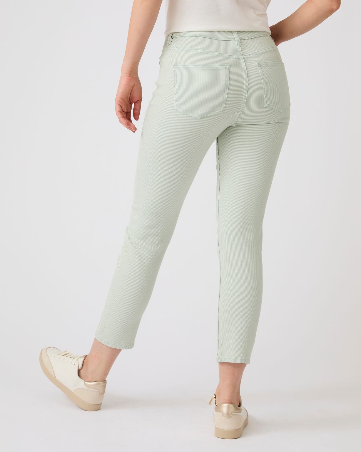 Pantalon 7/8ème rayé