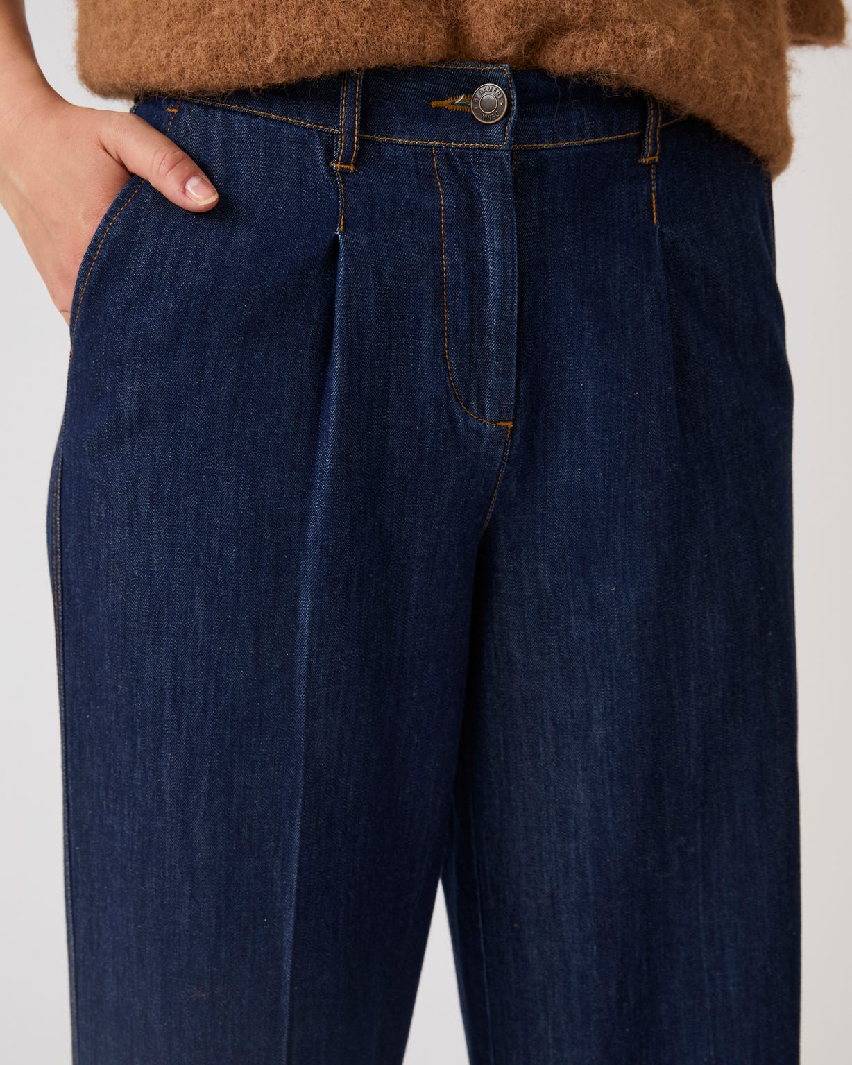 Pantalon denim ample