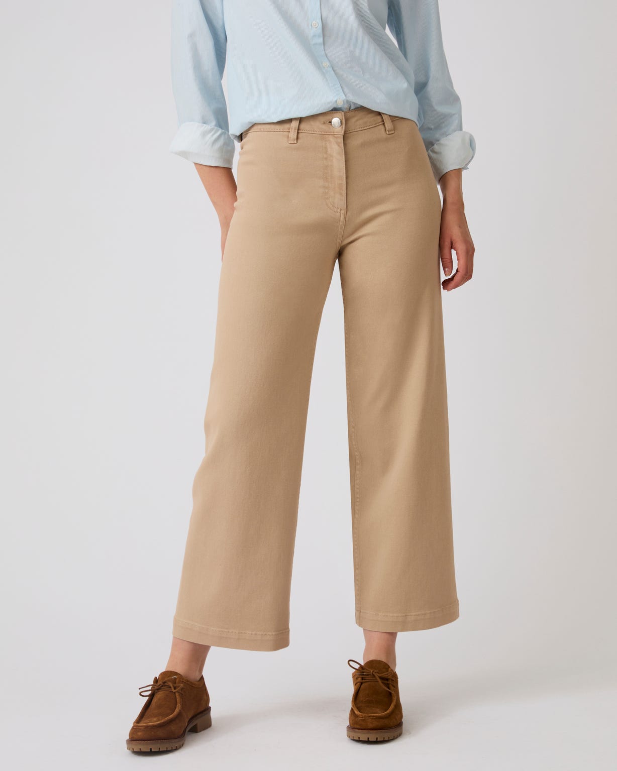 Jean large 7/8ème coloré