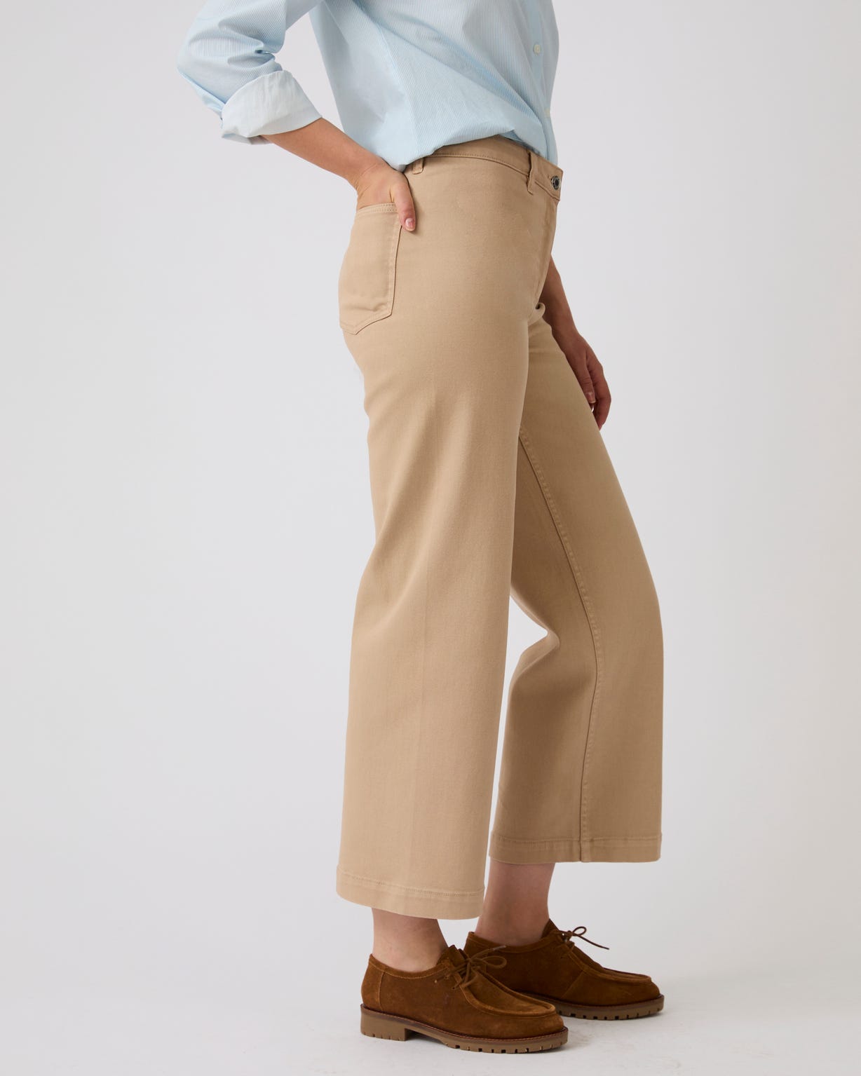 Jean large 7/8ème coloré