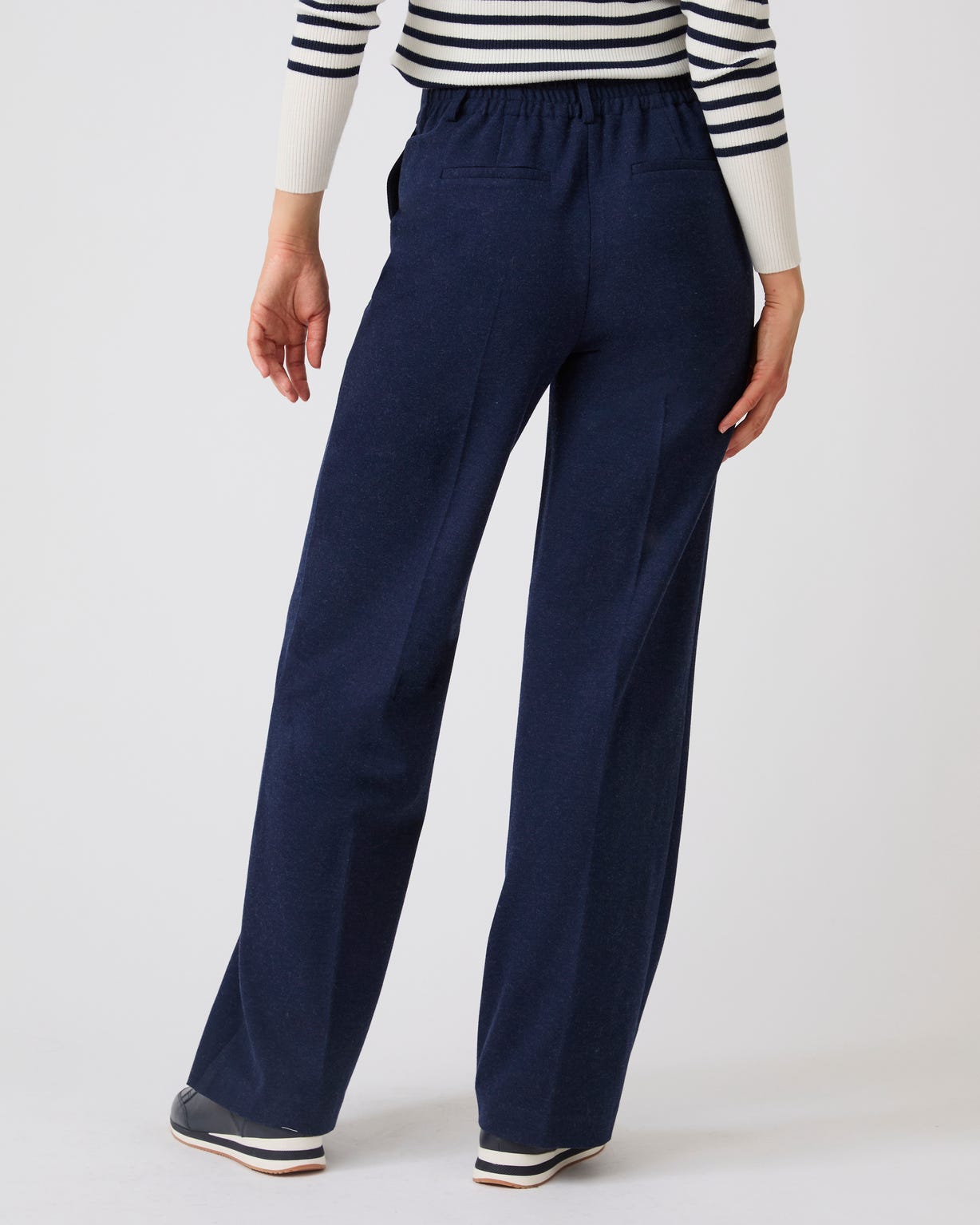 Pantalon large enfilable maille jersey