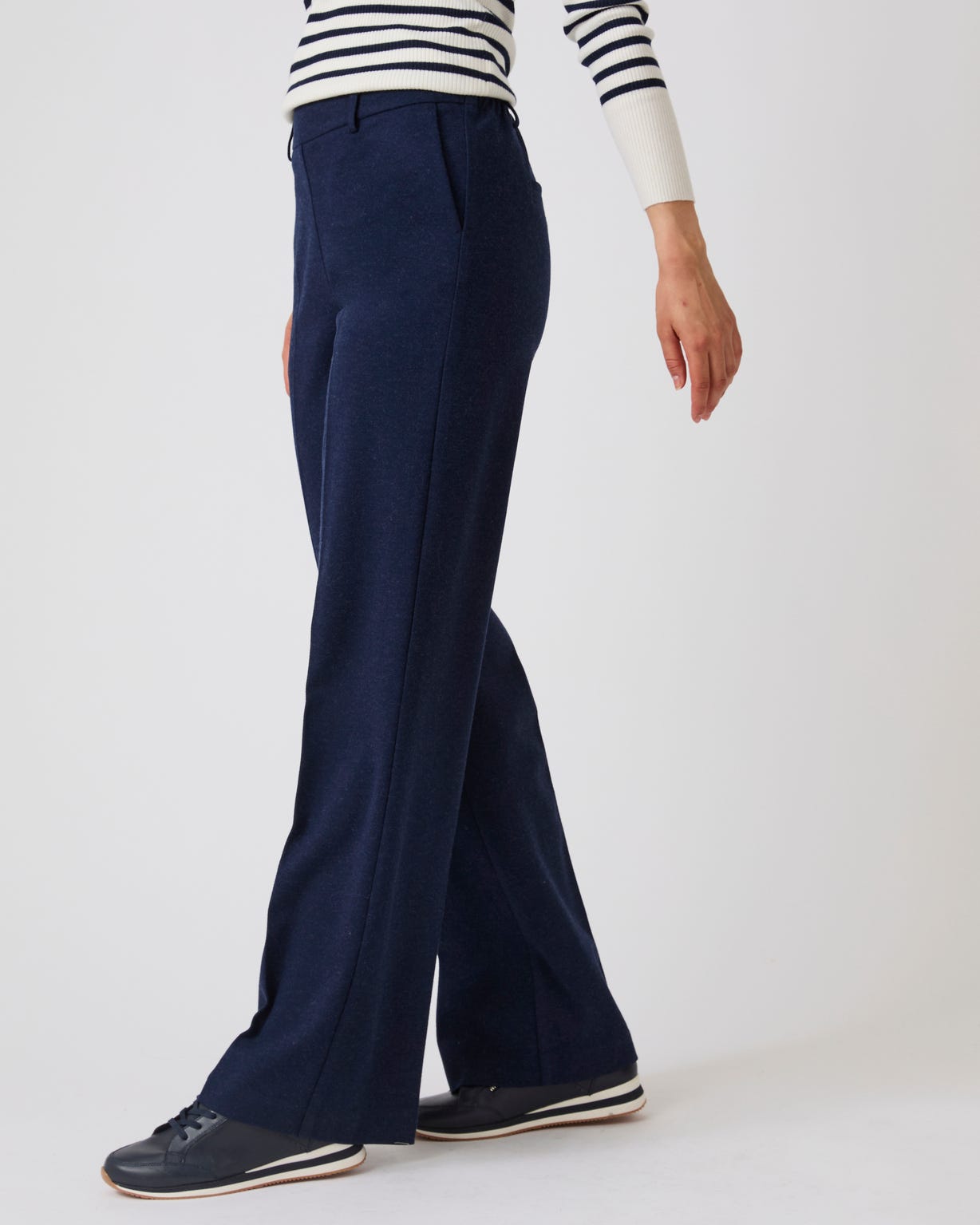 Pantalon large enfilable maille jersey