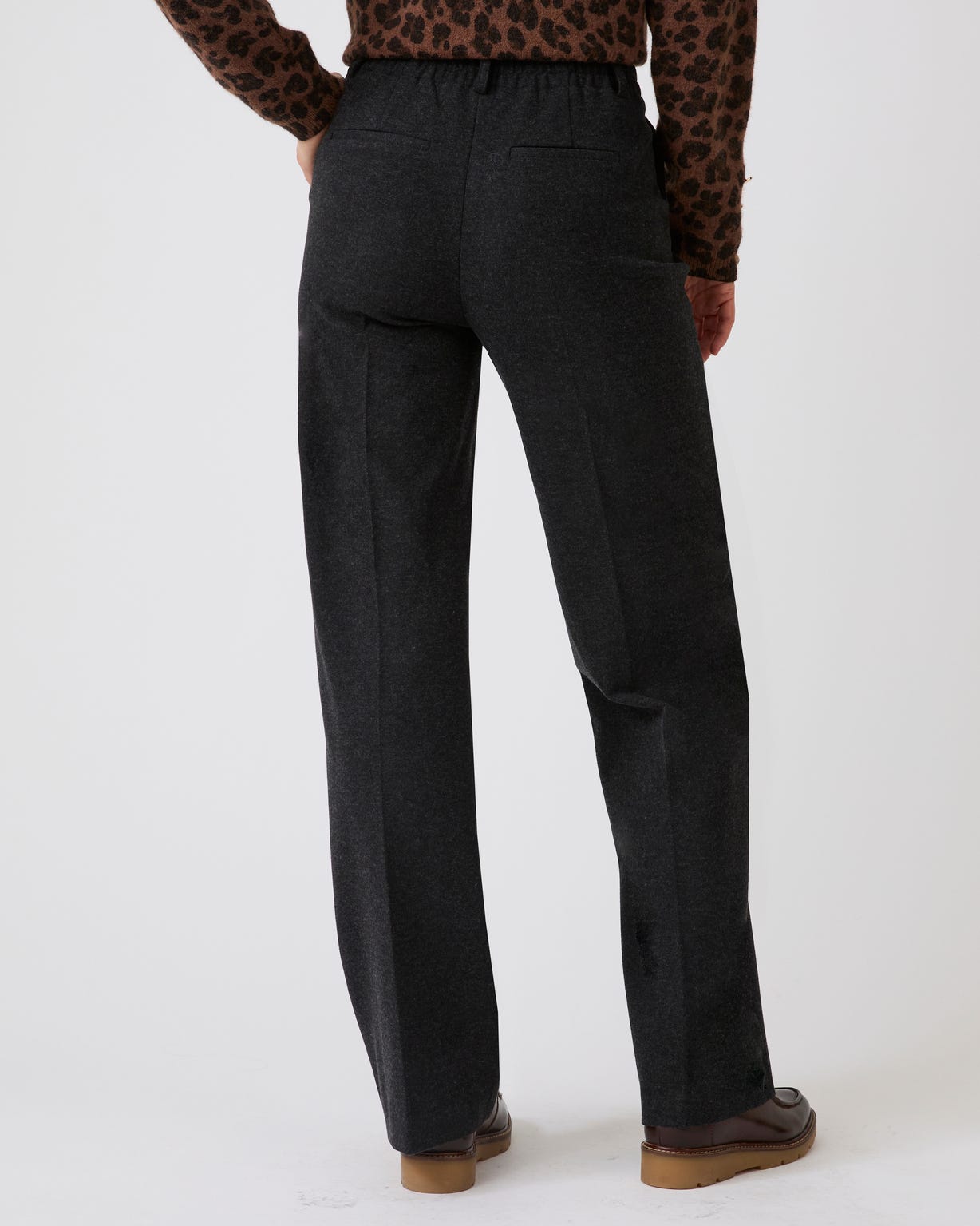 Pantalon large enfilable maille jersey