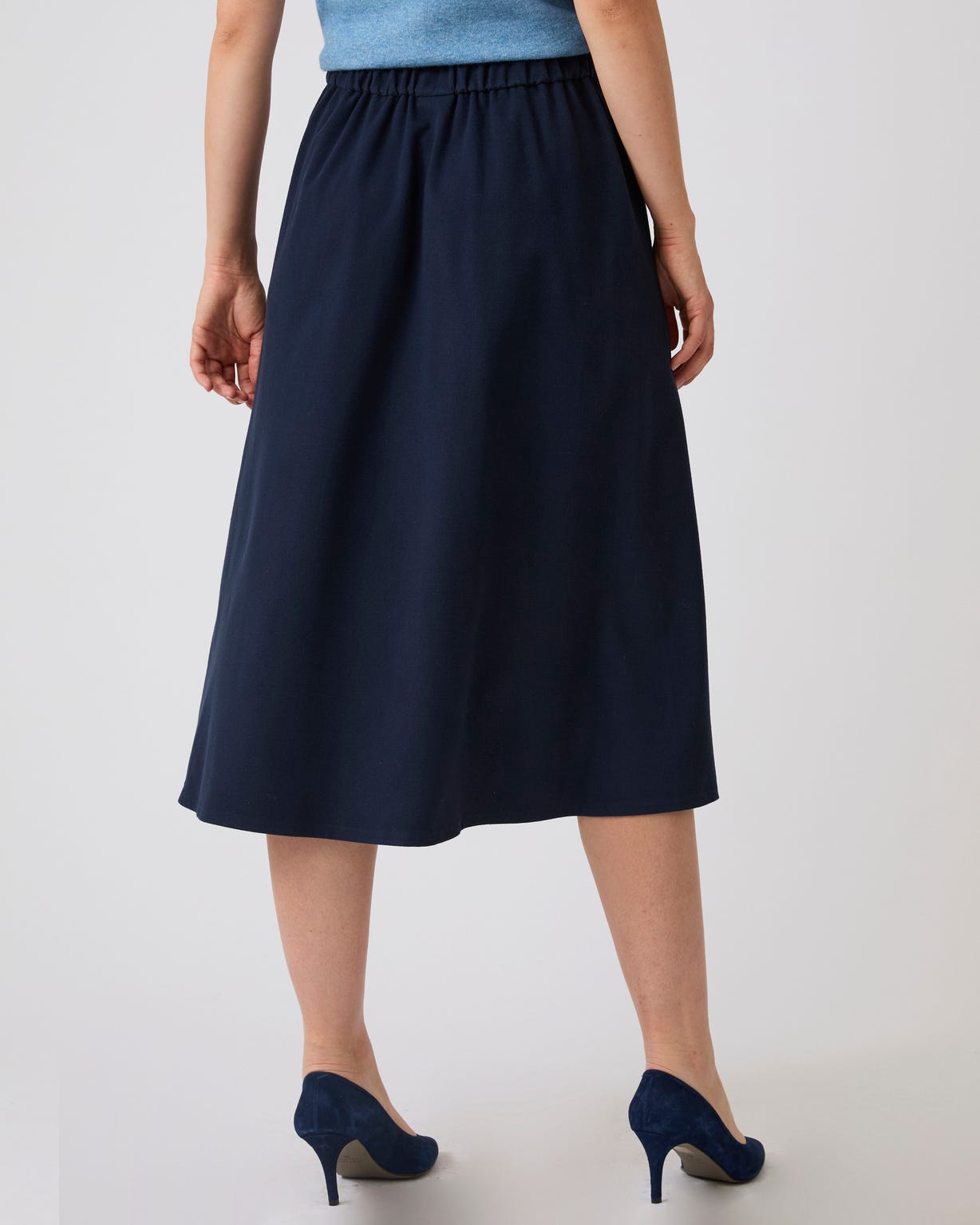 Jupe en flanelle forme évasée
