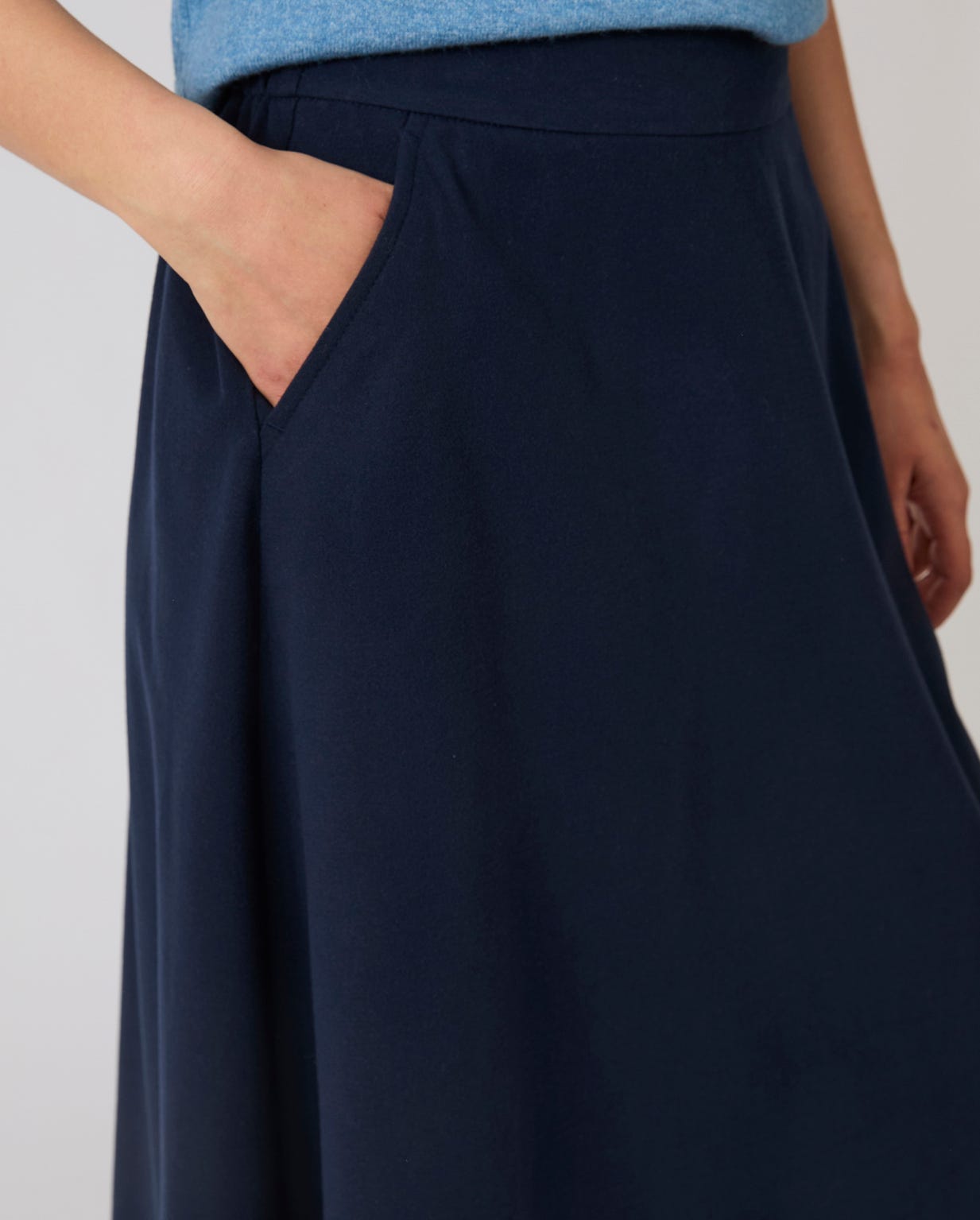 Jupe en flanelle forme évasée