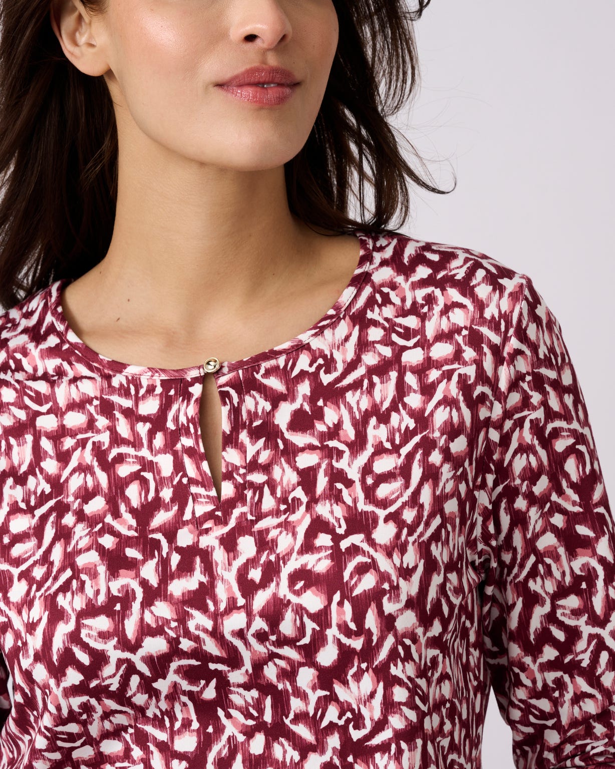 T-shirt en maille chaude toucher peau de pêche
