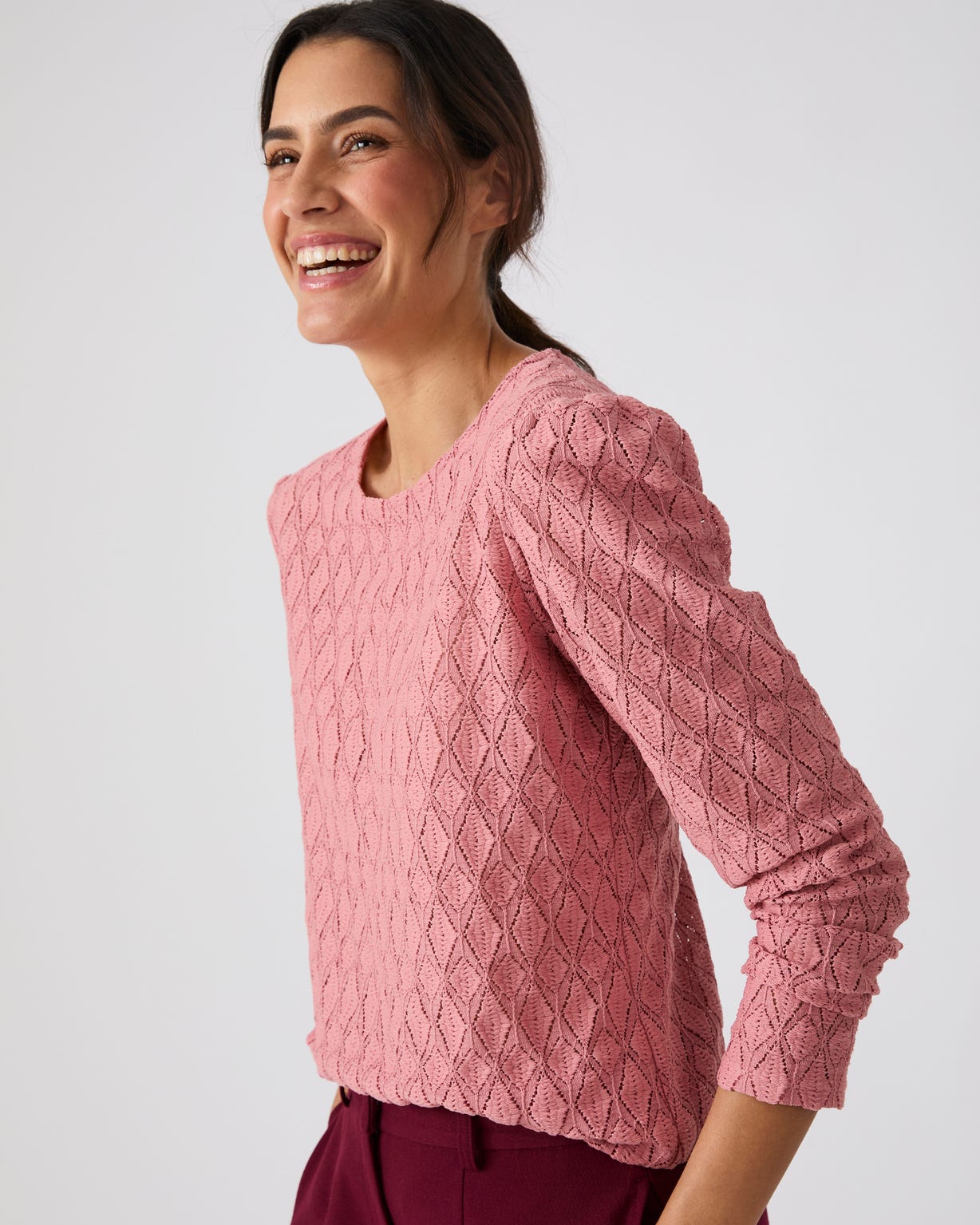 T-shirt en maille texturée