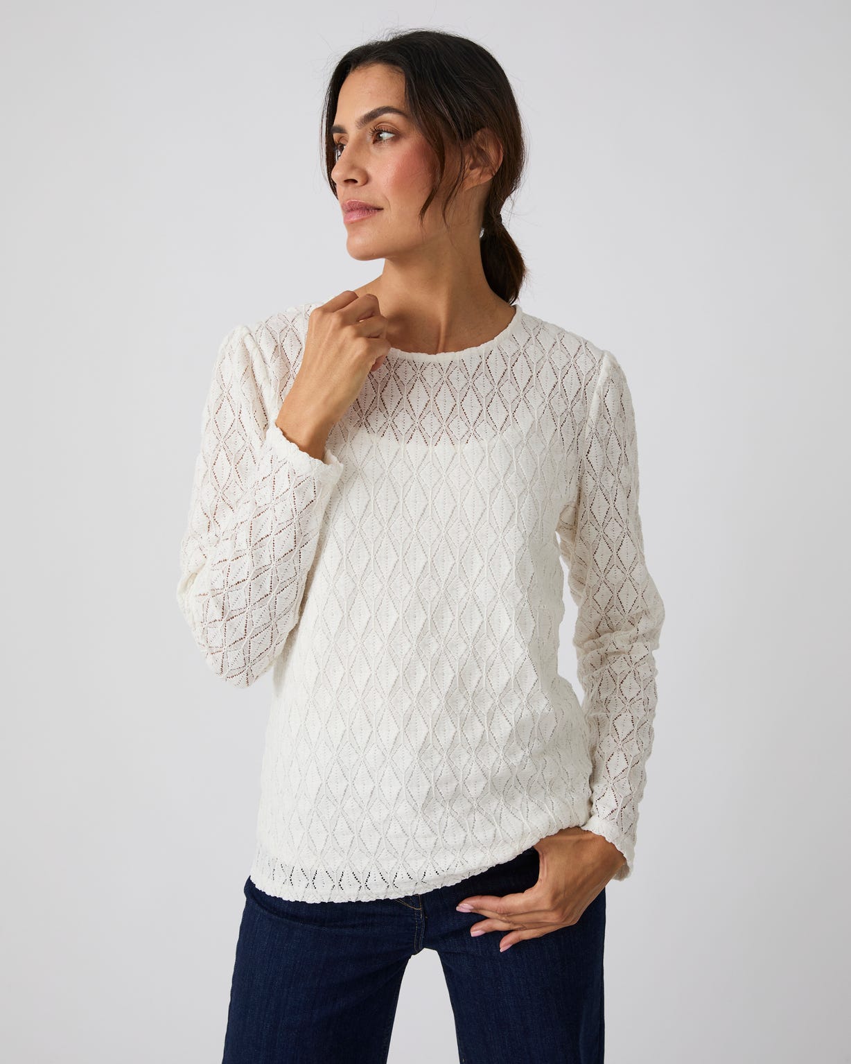 T-shirt en maille texturée