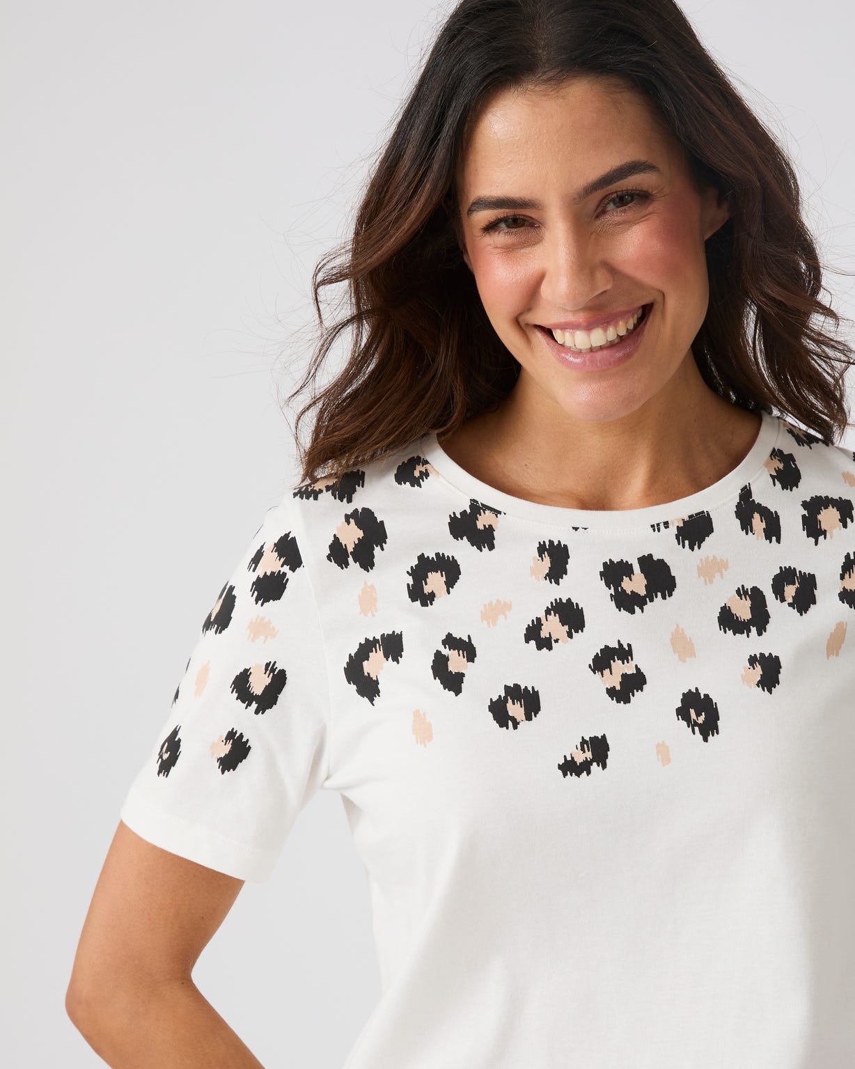 T-shirt imprimé reliefé