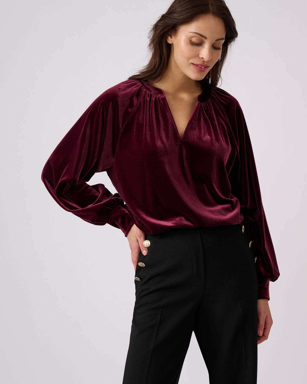 T-shirt en velours ras