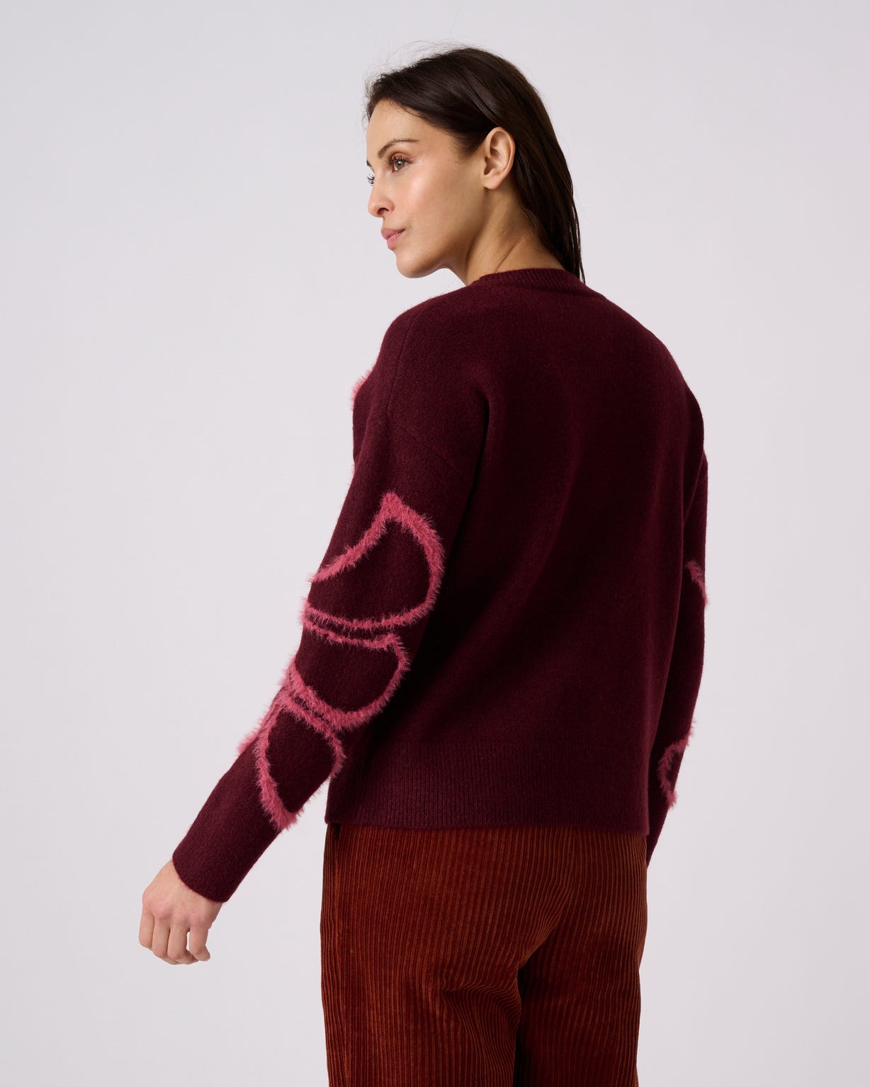 Pull fils poilus fantaisie